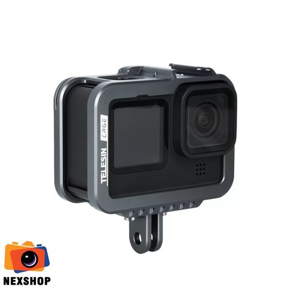 Cage nhôm CNC cho GoPro Hero 10/9 Black | Chính hãng Telesin