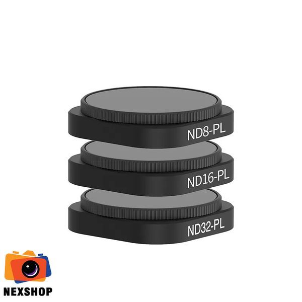 Bộ 3 Filter ND8/PL ND16/PL ND32/PL cho GoPro Hero 12/11/10/9 Black | Chính hãng Telesin