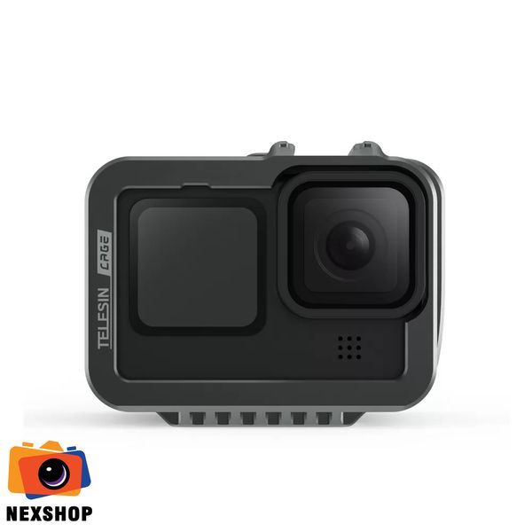 Cage nhôm CNC cho GoPro Hero 10/9 Black | Chính hãng Telesin - thiết kế và phụ kiện