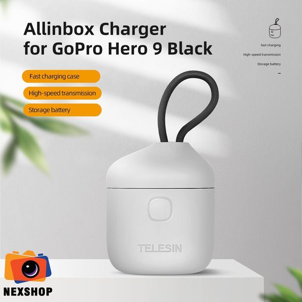 Hộp Sạc Pin GoPro Hero 12/11/10/9 | Chính Hãng Telesin - thiết kế và phụ kiện