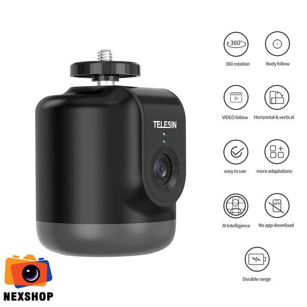 Bộ đễ xoay tự động kèm tính năng track theo khuôn mặt 360 Rotation | Chính hãng Telesin
