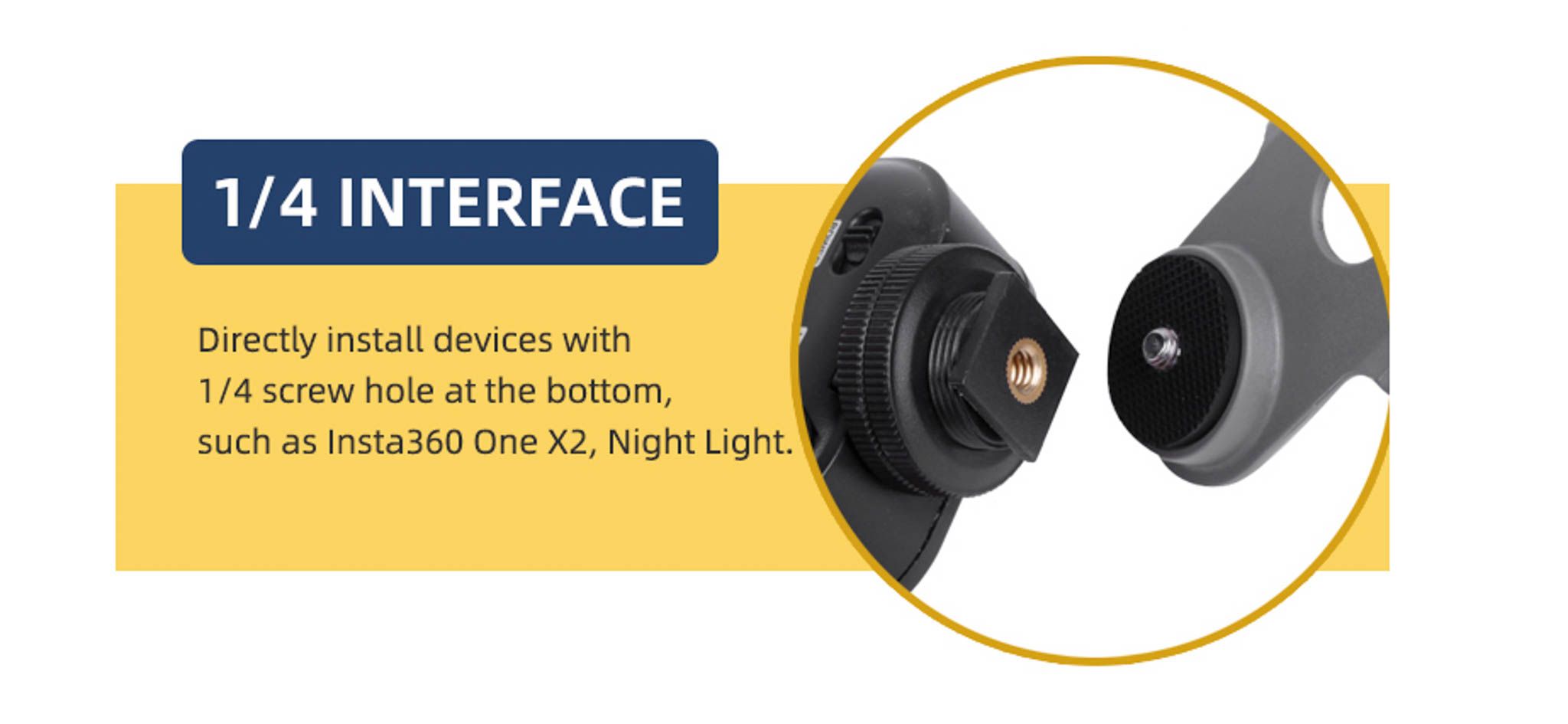 Ngàm gắn camera hành động lên DJI Air 2S | Sunnylife | Chính hãng - khả năng kết nối thiết bị