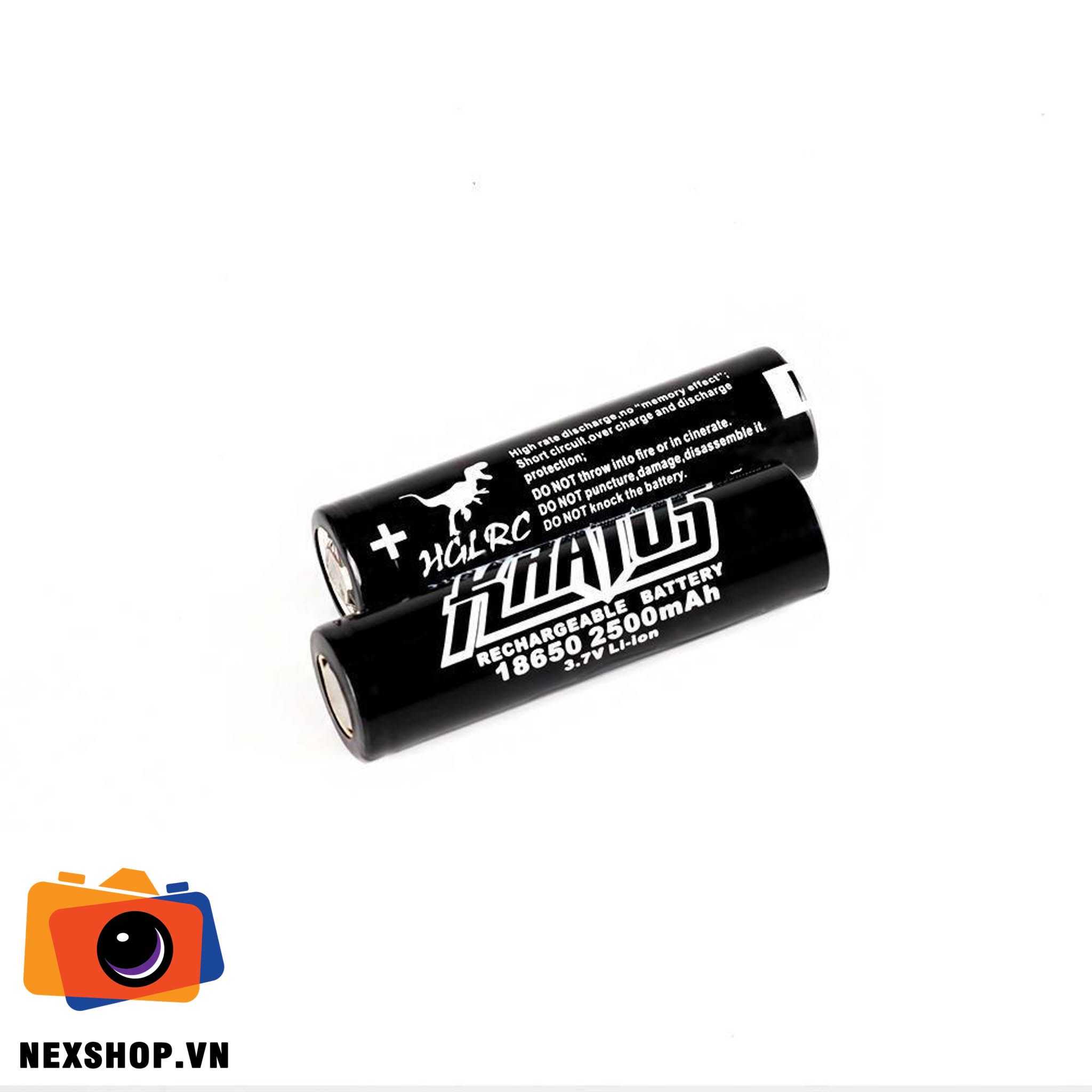 HGLRC 18650 3.7V 2500MAH LITHIUM-ION BATTERY ( 2 Viên )