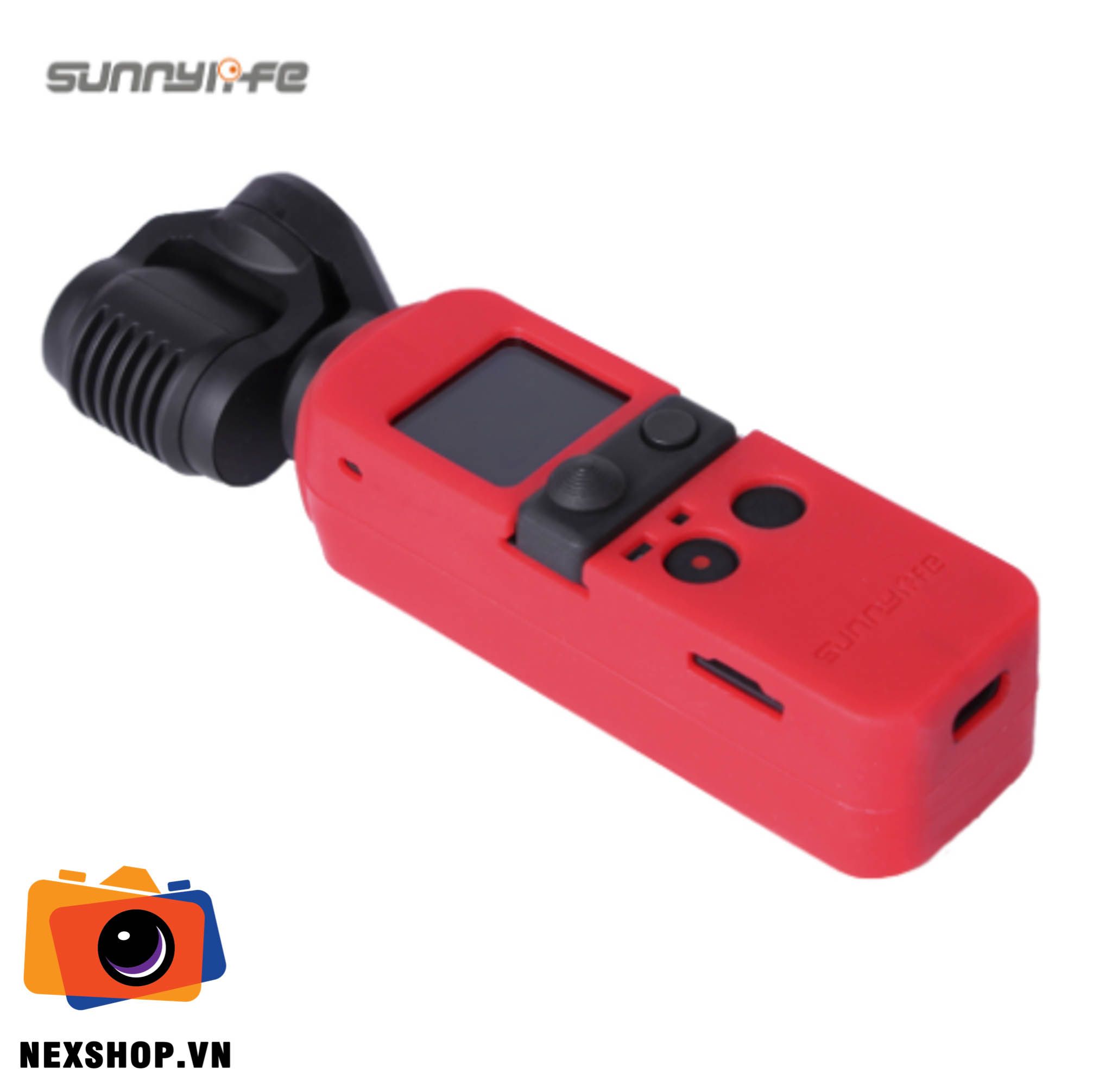 Bao silicon DJI Pocket 2 màu đỏ | Sunnylife | Chính hãng - cấu hình hộp sạc