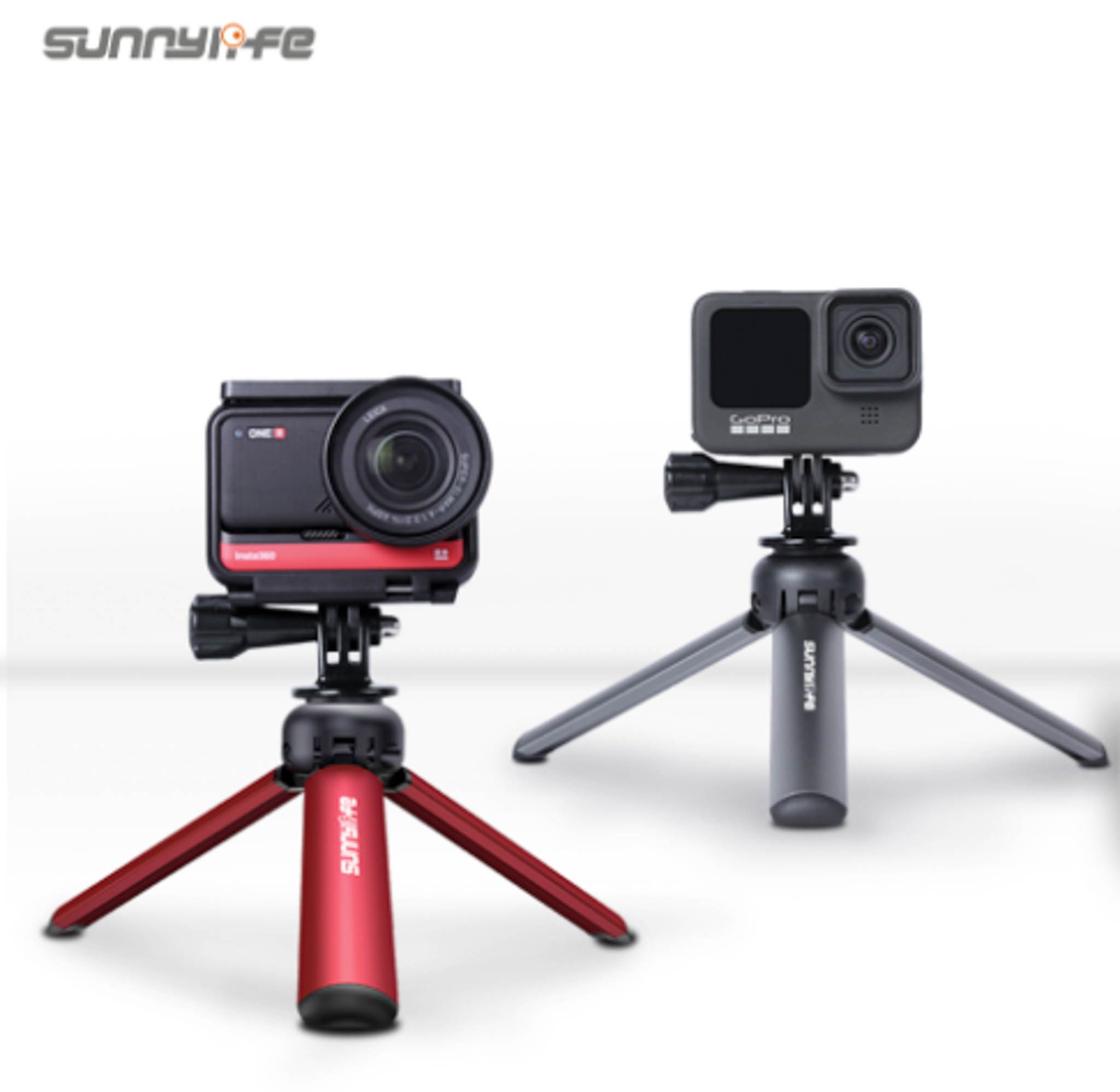 Gậy 13CM Mini Aluminum Alloy Tripod cho camera hành động | Sunnylife | Màu Đỏ - thiết kế và phụ kiện