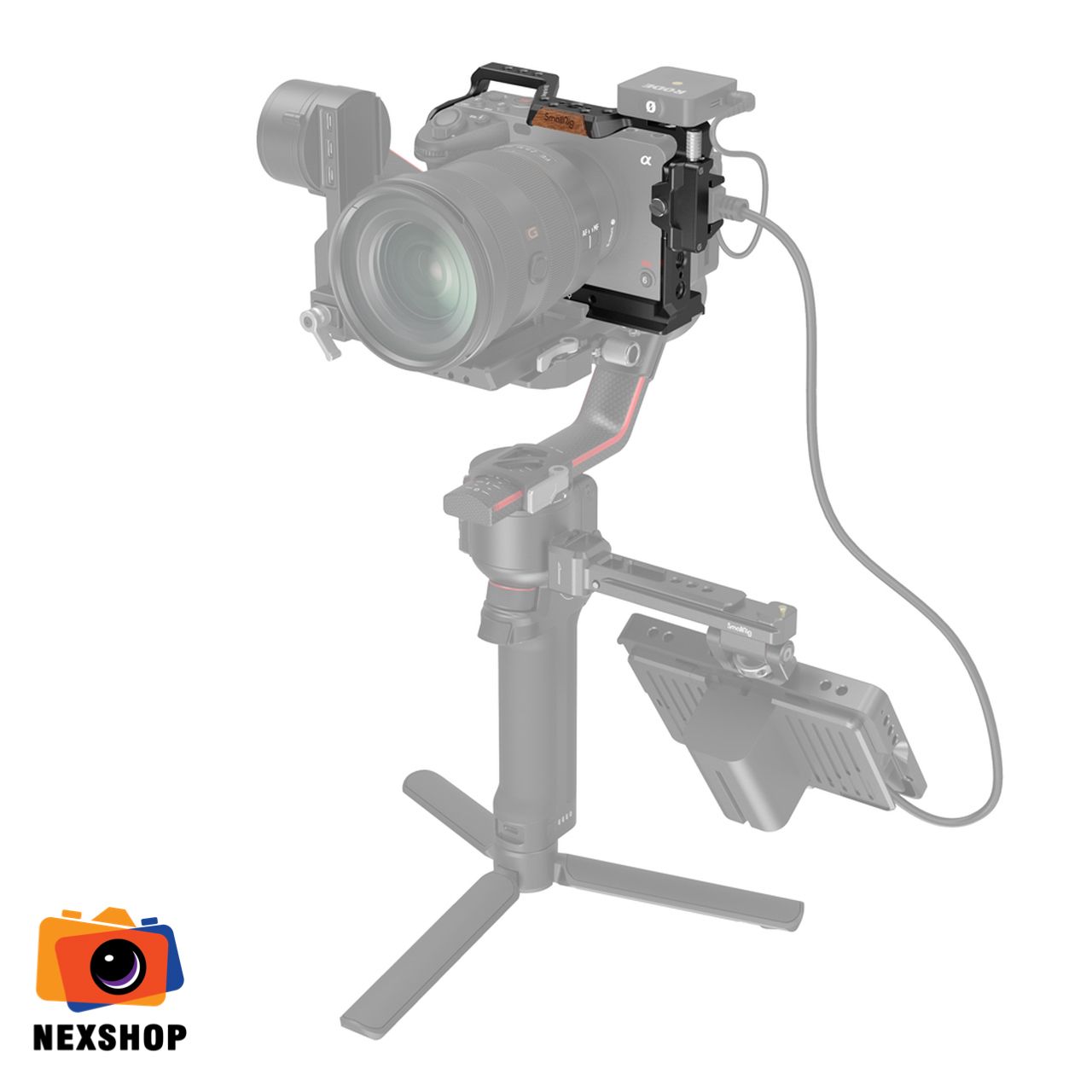 SmallRig Cage cho Sony FX3 Cinema | Chính hãng, Chống va đập Tối - mặt sau và phụ kiện đi kèm