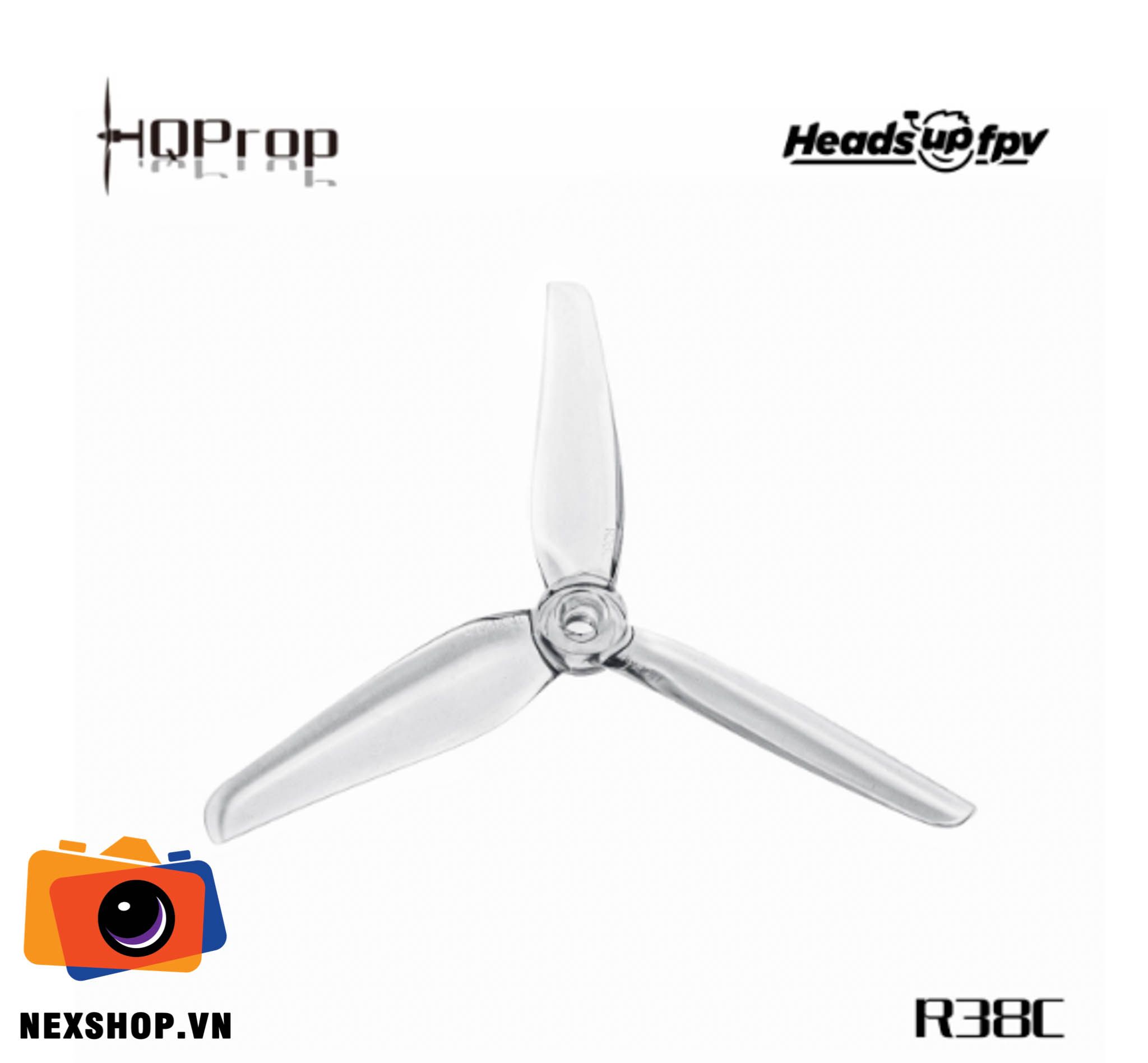HQProp HeadsUp Racing Prop R38C Clear | Chính hãng - cấu hình hộp sạc