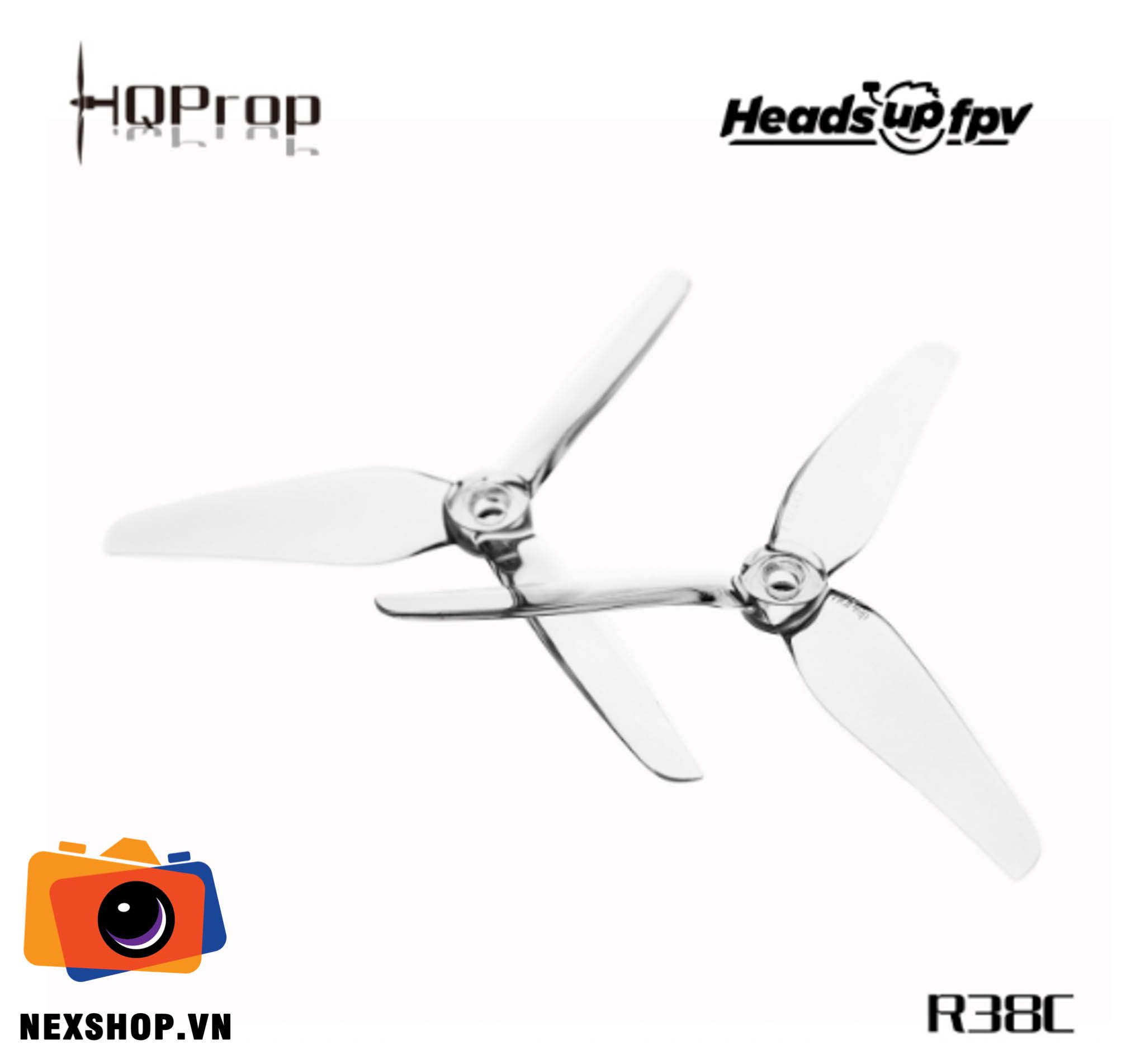 HQProp HeadsUp Racing Prop R38C Clear | Chính hãng - khả năng kết nối thiết bị