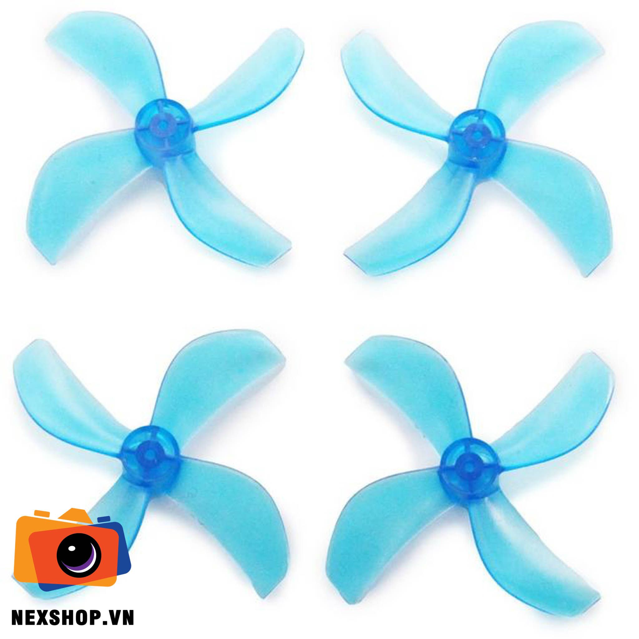 NewBeeDrone Azi (Quad Blade) 31mm Micro Propeller (Set of 4) 1.0mm/Teal