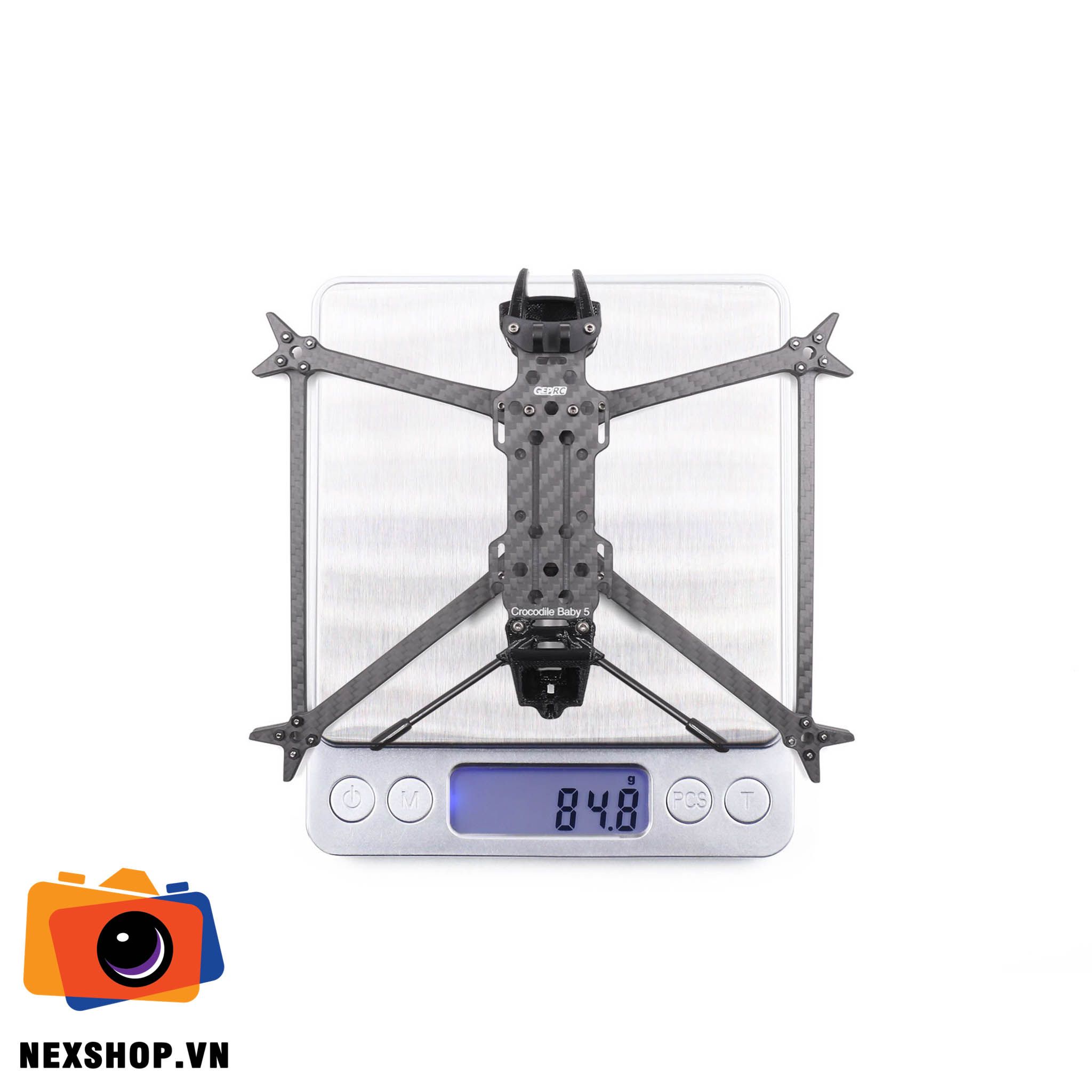 Geprc Crocodile5 Baby Frame | Chính hãng, Thiết kế nhỏ gọn cao cấ - mặt sau và phụ kiện đi kèm