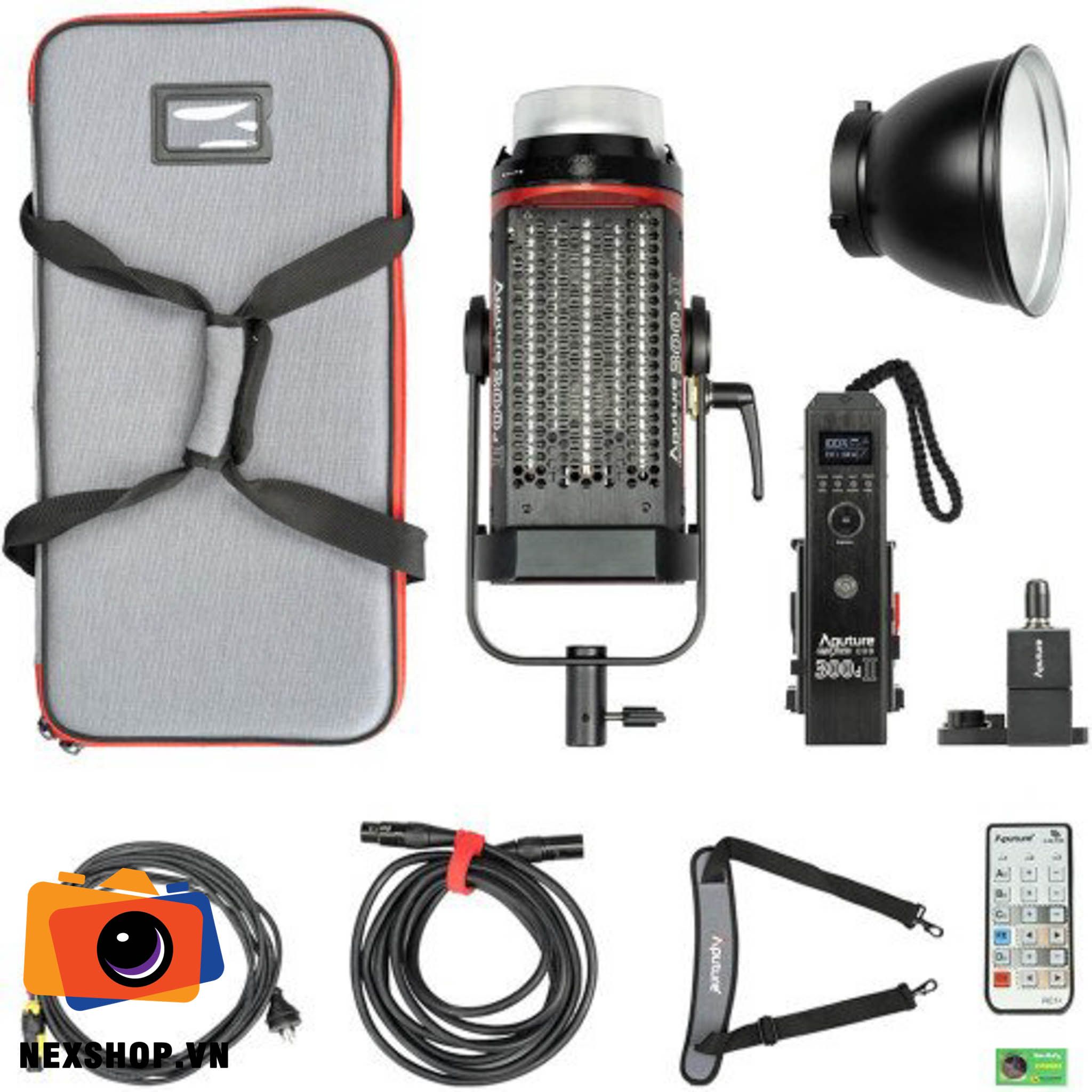 Đèn LS C300d II (V-mount) | Chính hãng Aputure - cấu hình hộp sạc