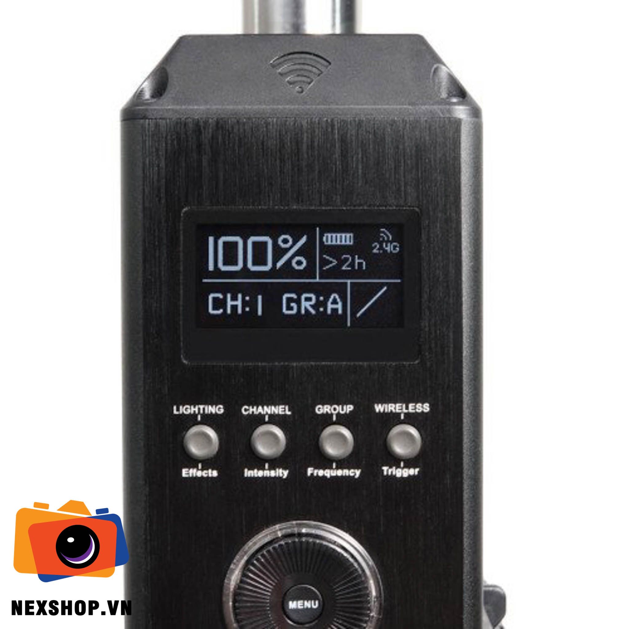 Đèn LS C300d II (V-mount) | Chính hãng Aputure - mặt sau và phụ kiện đi kèm