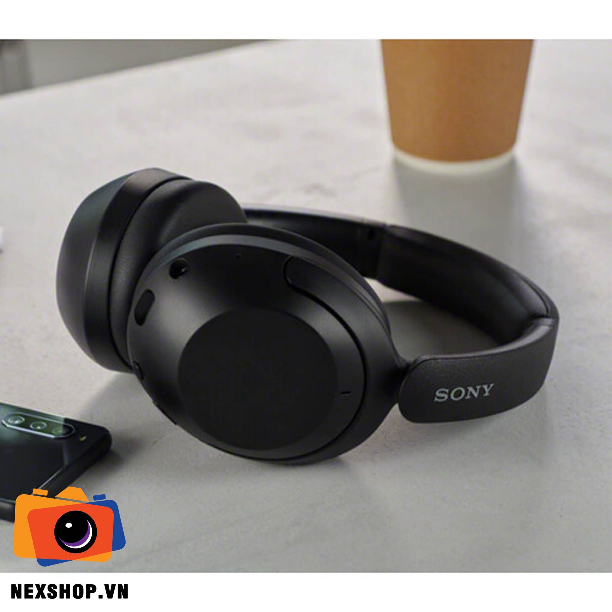 Tai nghe không dây chống ồn Sony WH-XB910N | Màu đen | Chính hãng - cấu hình hộp sạc