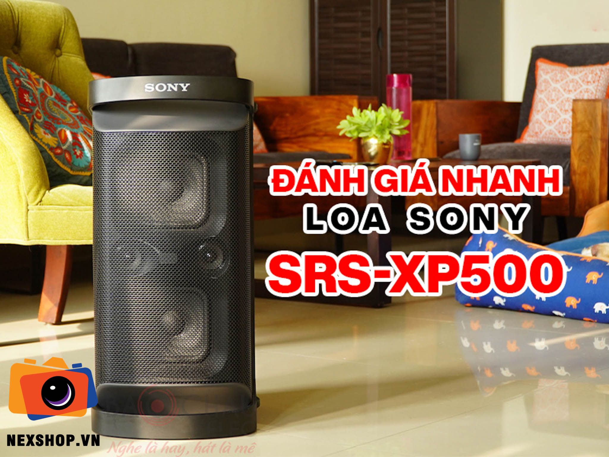 Loa di động Sony SRS-XP500 | Chính hãng - cấu hình hộp sạc