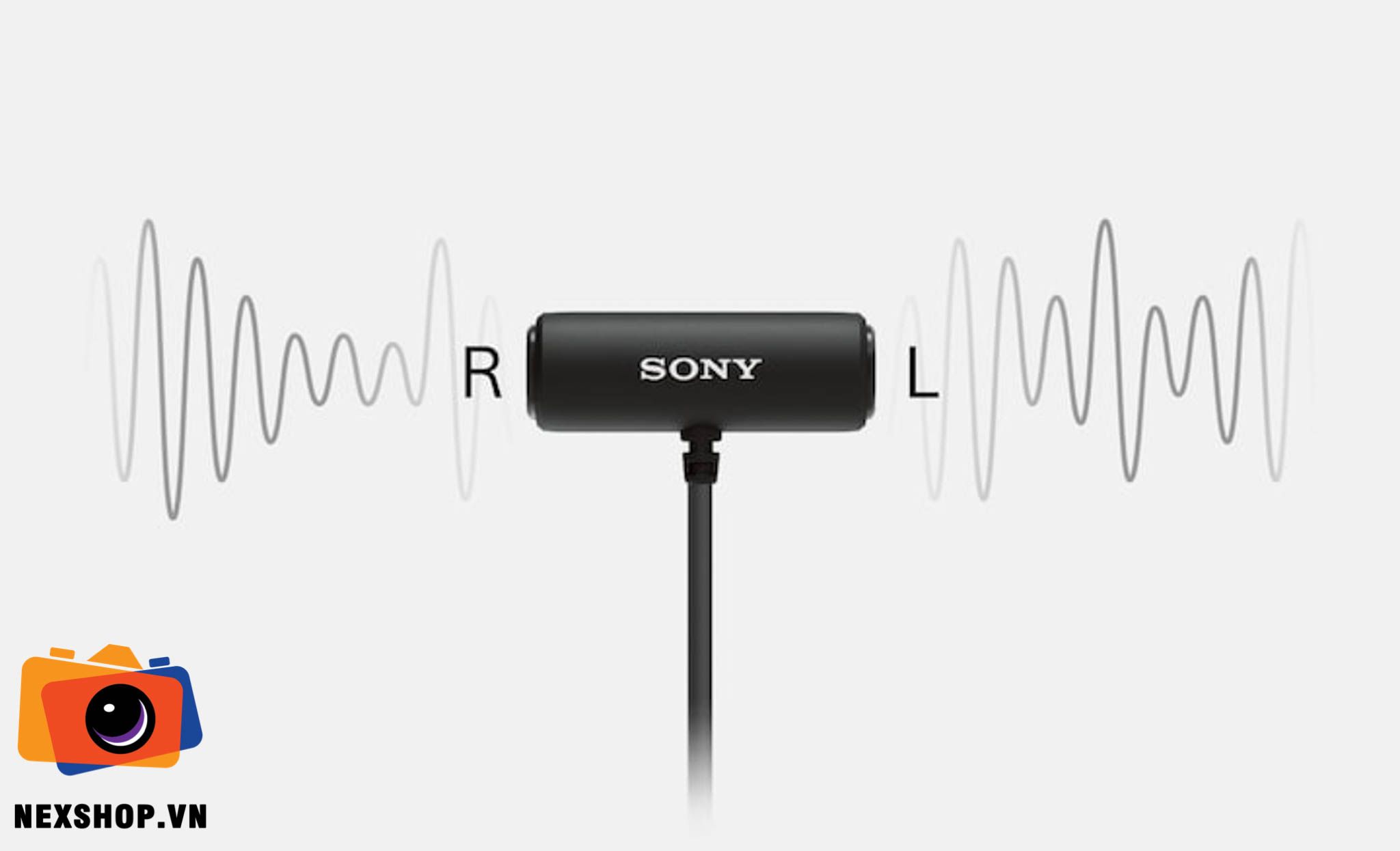 Microphone Sony ECM-LV1 Compact Stereo Lavalier | Chính hãng - cấu hình hộp sạc