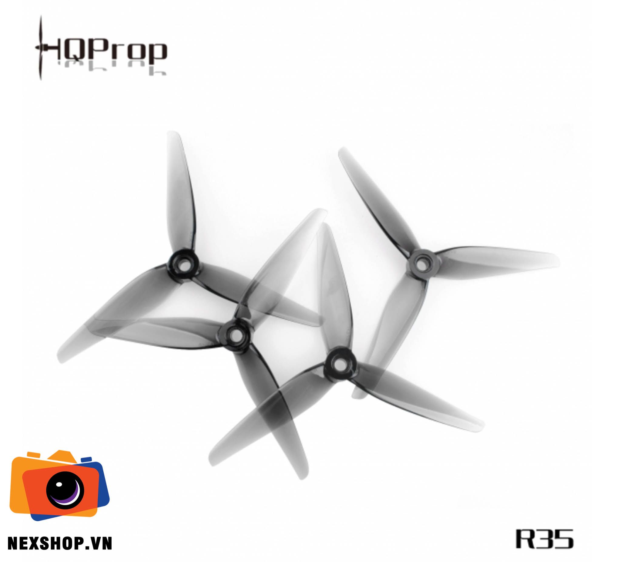 HQ Racing Prop R35 Blue (2CW+2CCW)-Poly Carbonate