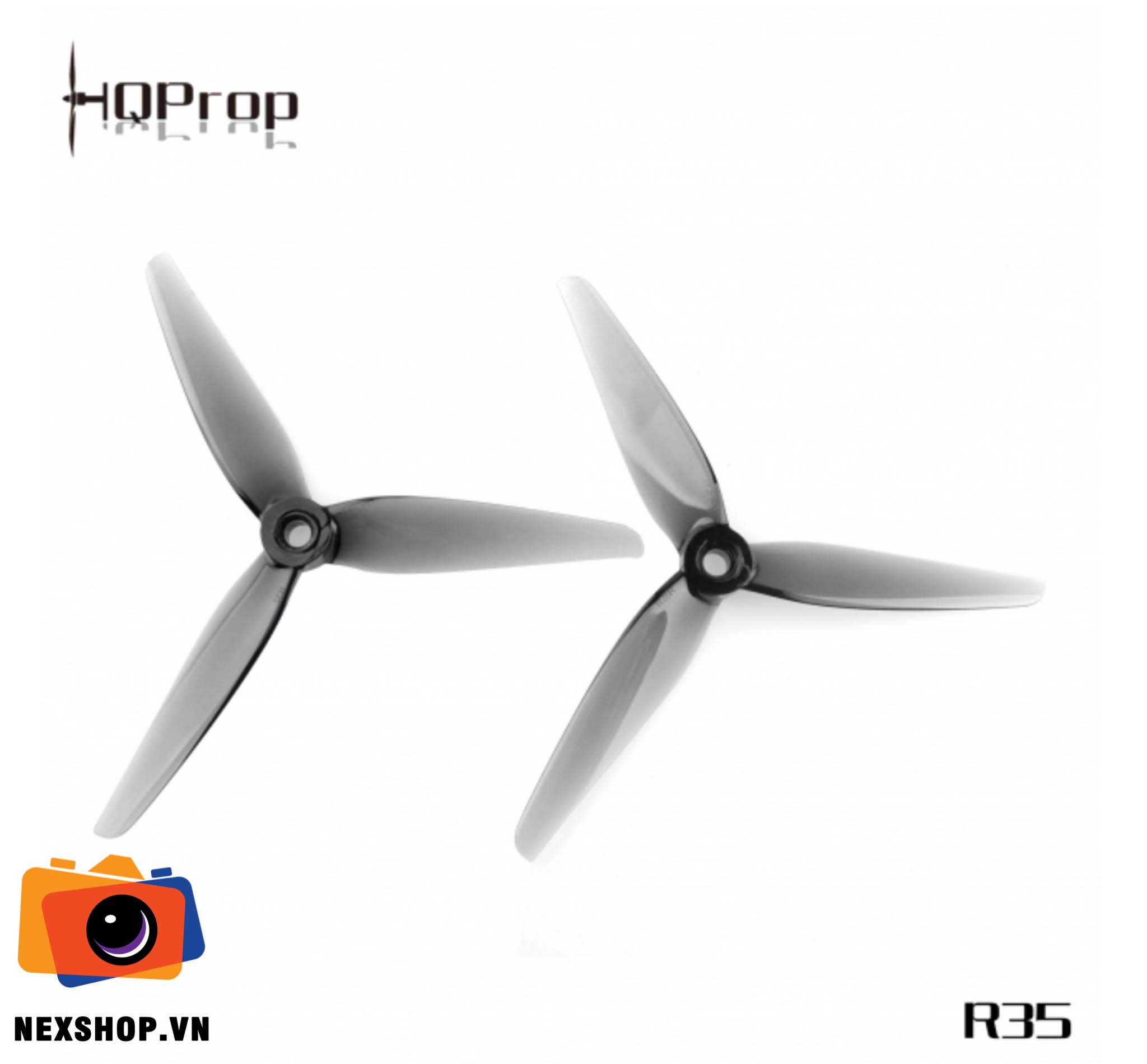 HQ Racing Prop R35 Light Grey (2CW+2CCW)-Poly Carbonate