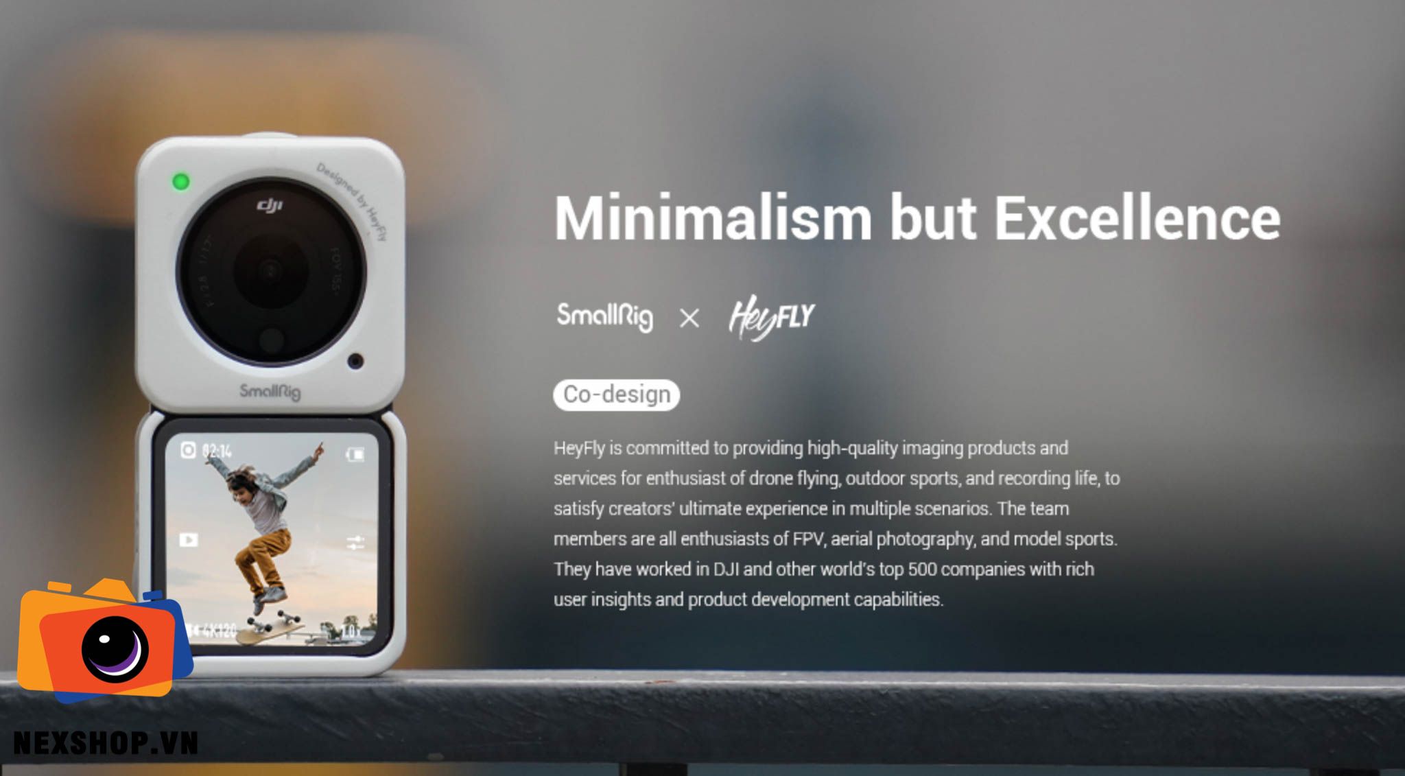 SmallRig 3626 - Ốp từ tính cho DJI Action 2 | Chính hãng - khả năng kết nối thiết bị