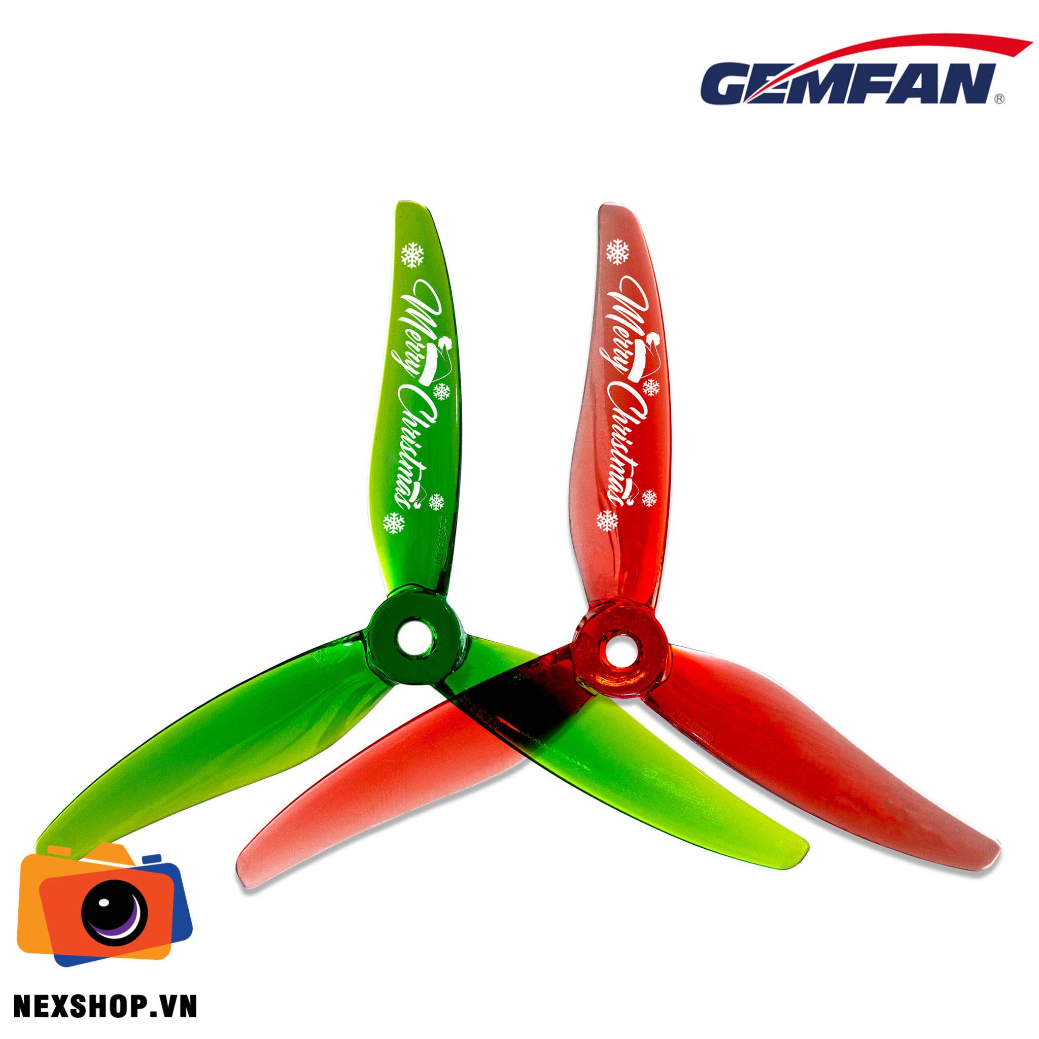 Gemfan Christmas 51466 MCK V2 ( Bộ 8 cánh - 4 thuận 4 nghịch ) 2 màu