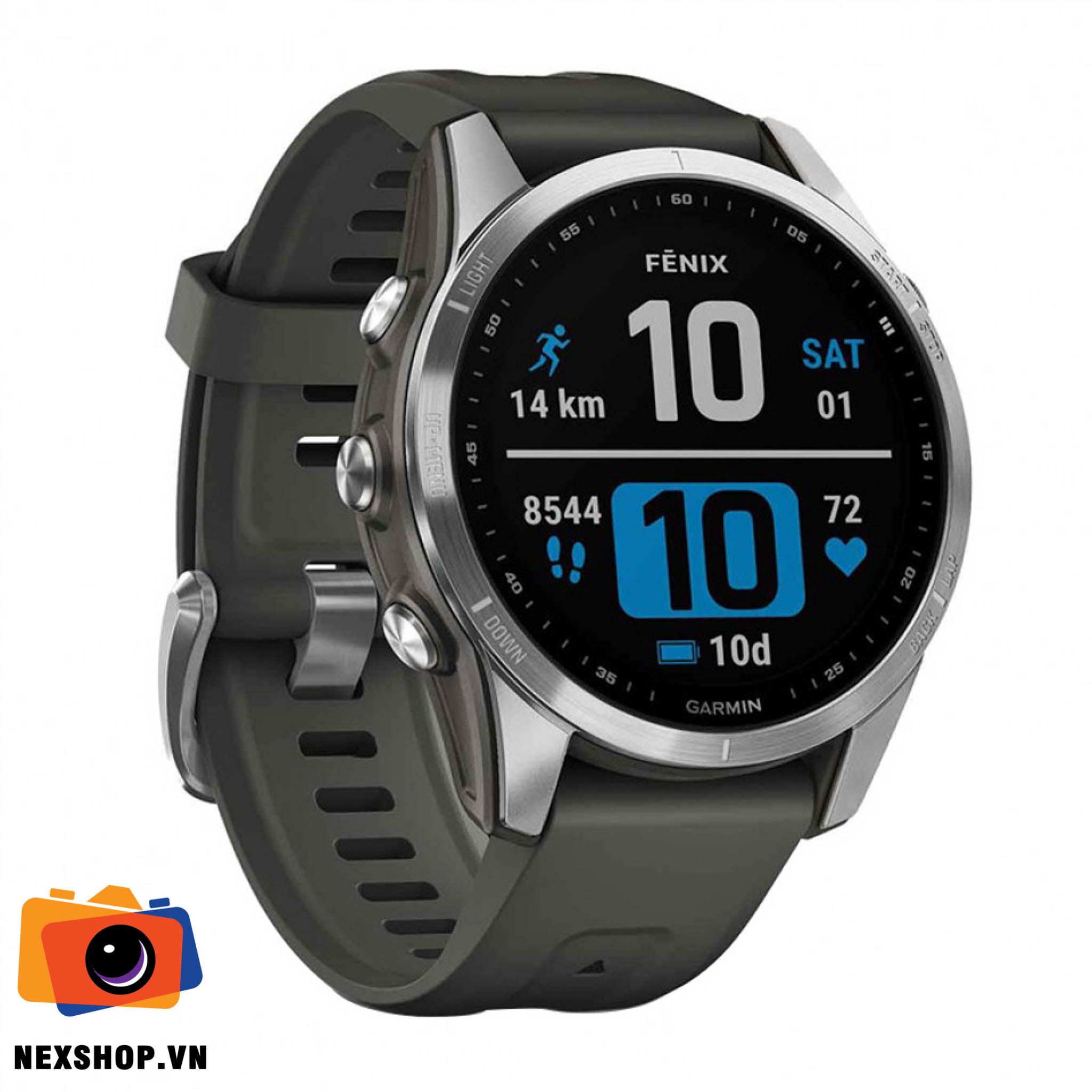 Đồng Hồ Thông Minh Fenix 7S Bạc Dây Xám | Chính Hãng - thiết kế và phụ kiện