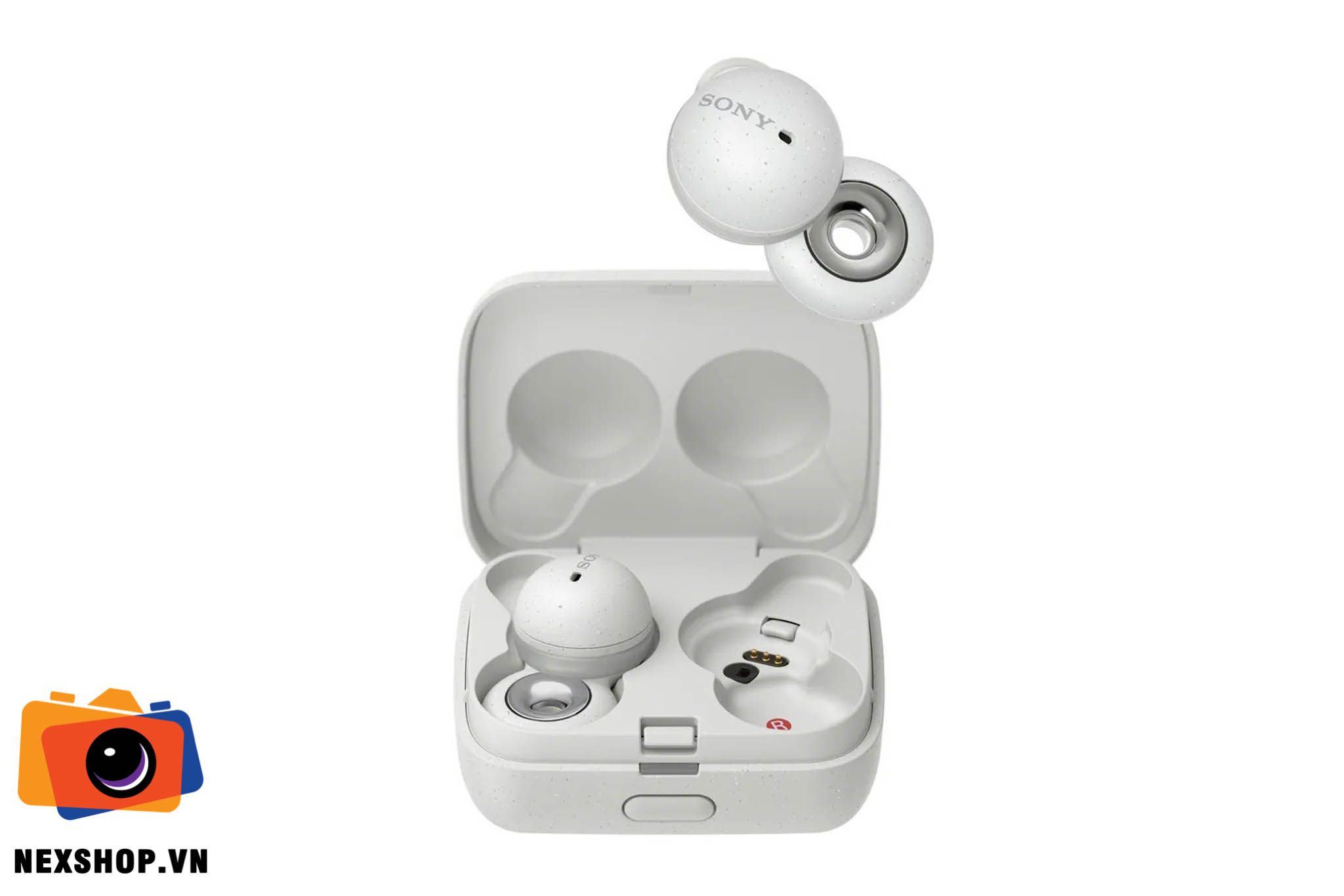 Tai nghe không dây Sony LinkBuds TrueWireless | Màu Đen | Chính h - mặt sau và phụ kiện đi kèm
