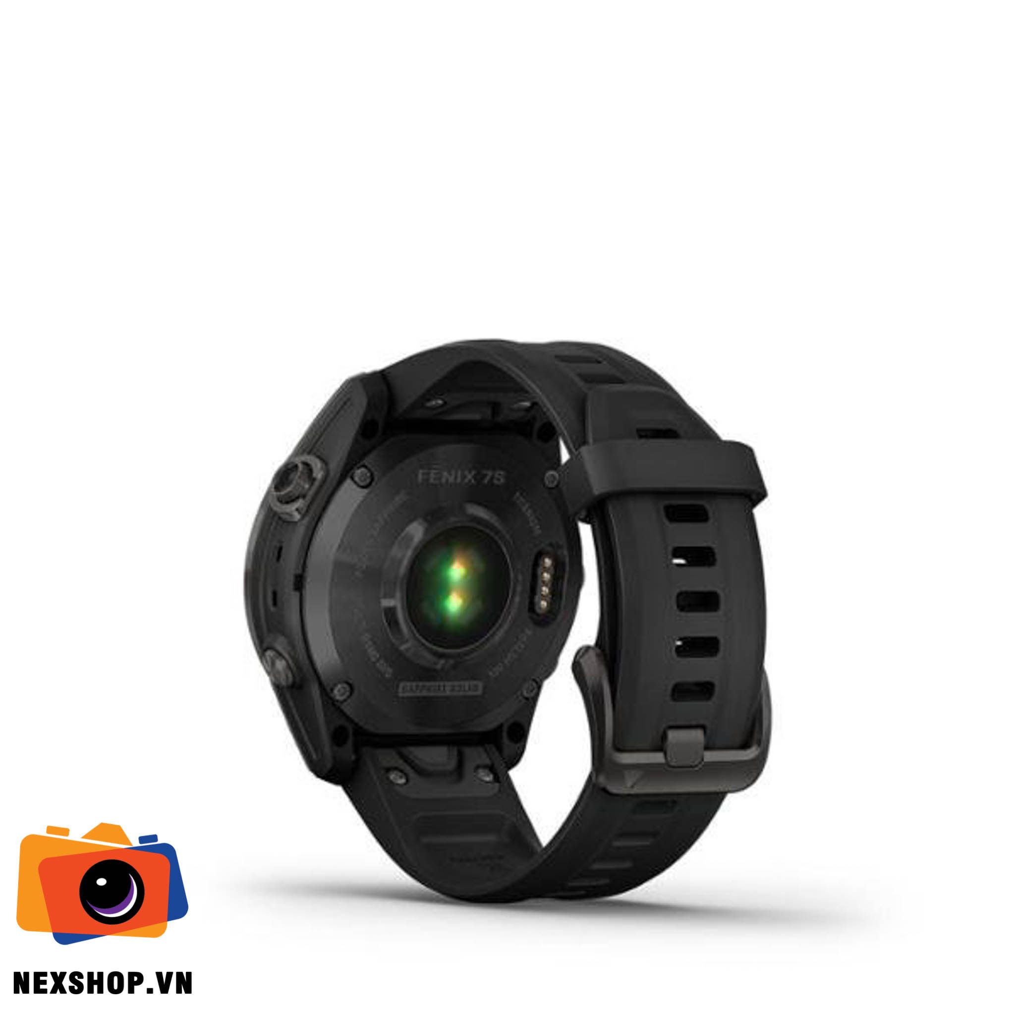 Đồng hồ thông minh Fenix 7S Sapphire, Màu xám Carbon phủ DLC với Dây màu đen, Đồng hồ GPS, SEA Solar | Chính hãng FPT