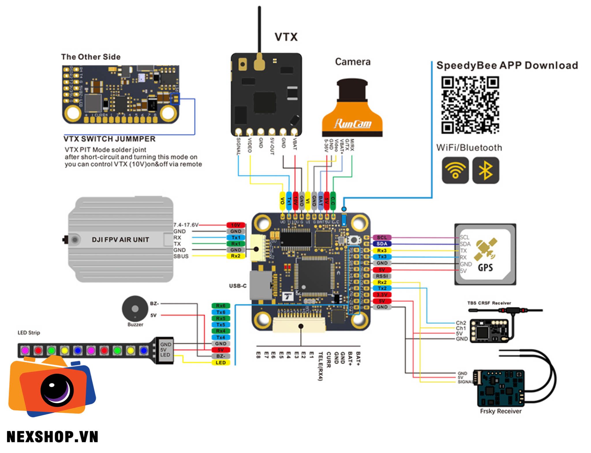 Tmotor F7 PRO HD FC WIFI/BL 3-8S TypeC MPU6000