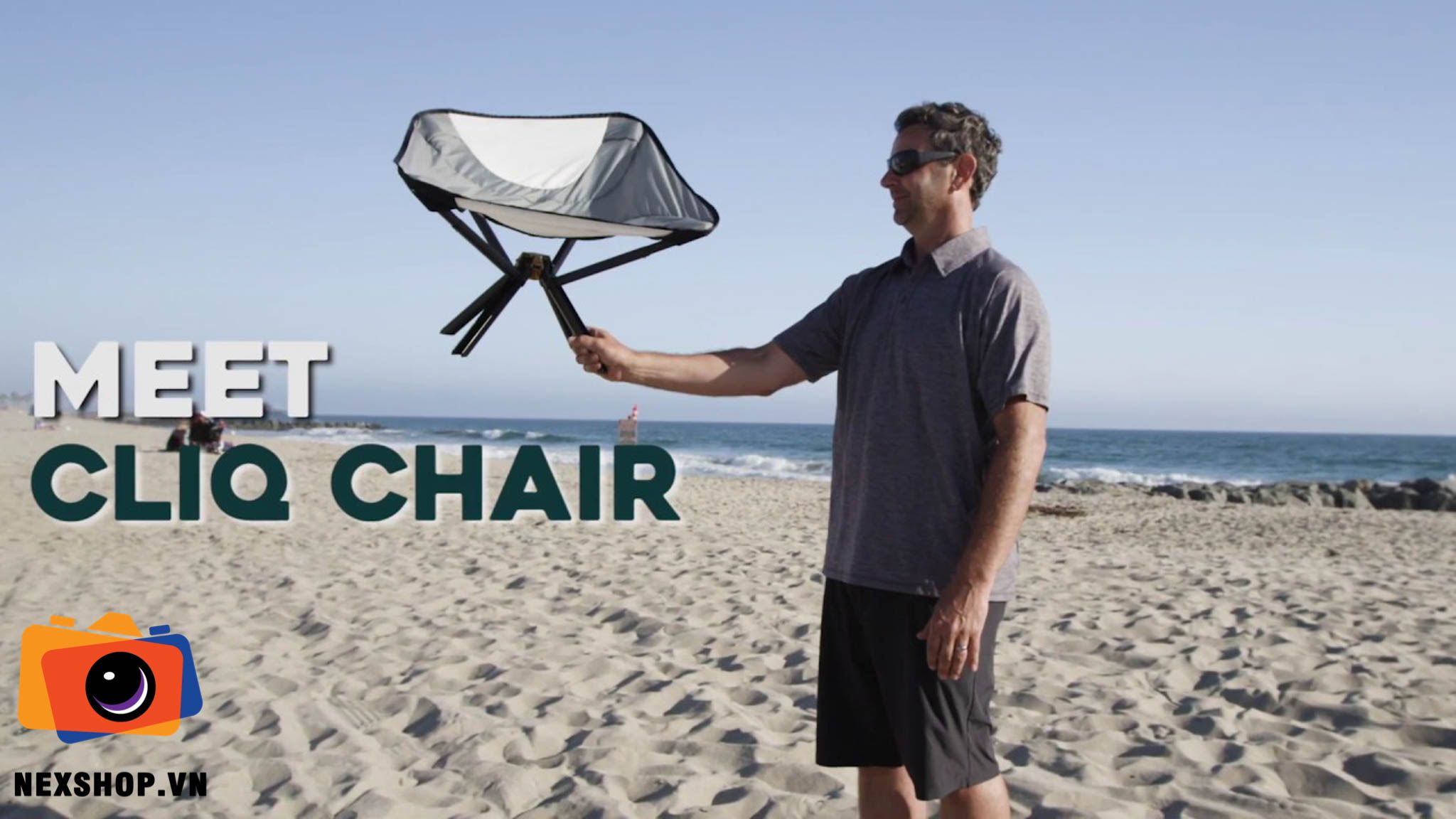 CLIQ CHAIR Ghế camping gập mở chỉ 5 giây | Màu đen | Chính hãng