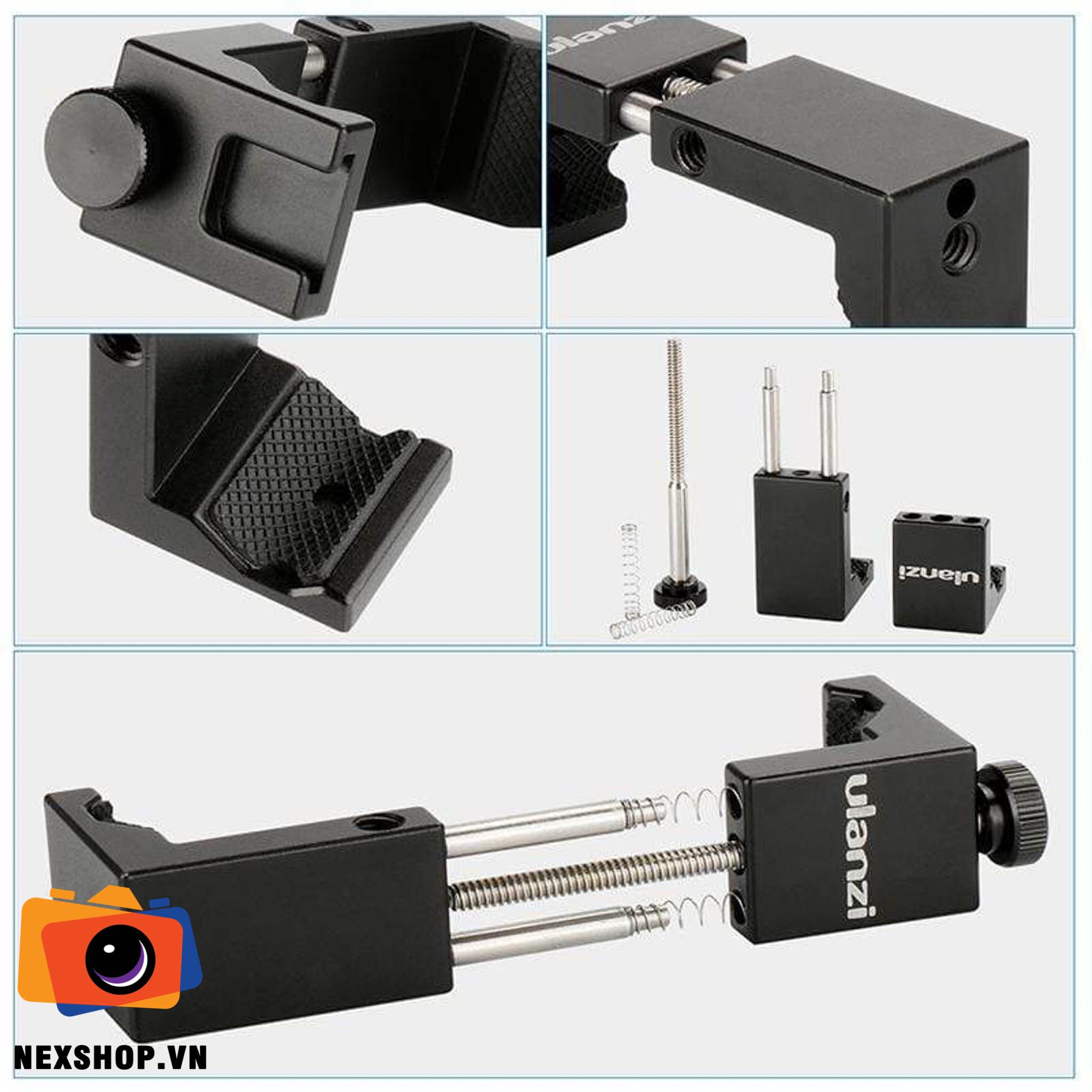 Giá kẹp điện thoại Ulanzi ST-02S | Chính hãng - cấu hình hộp sạc