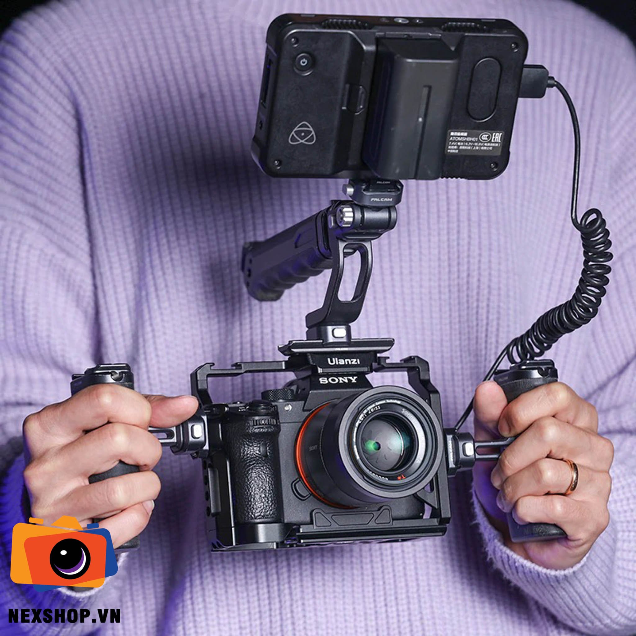Ulanzi Camera Cage for Sony A7M4/A7M3/A7R3 | Chính hãng - mặt sau và phụ kiện đi kèm