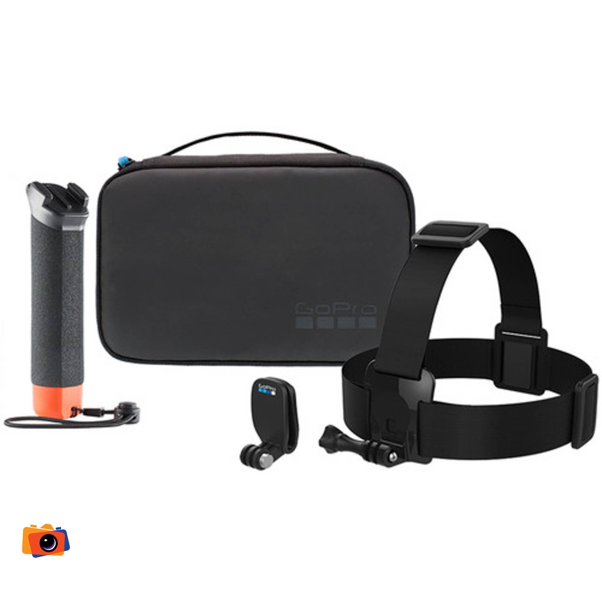 Bộ phụ kiện GoPro Adventure Kit ( AKTES-001 ) | Chính hãng ( Phao tay , Dây đeo đầu , Túi đựng )