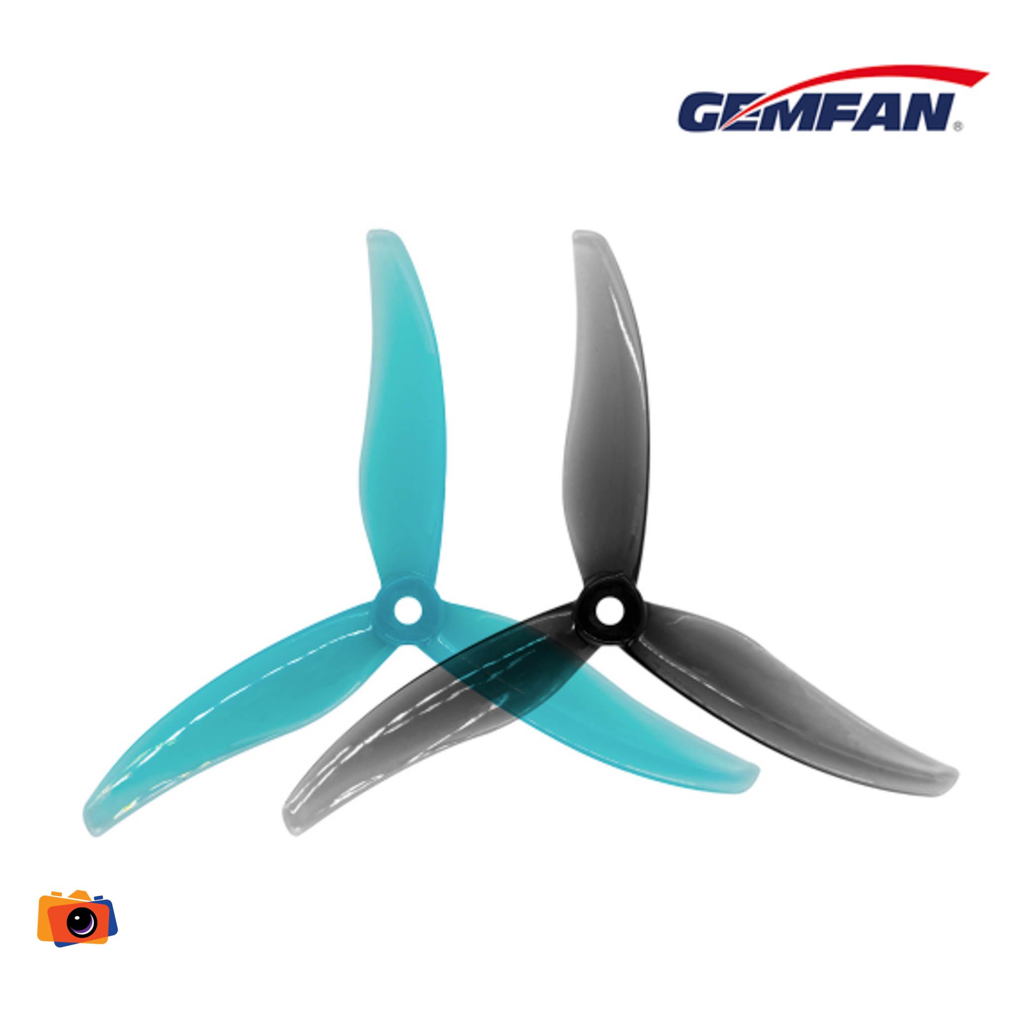 Gemfan 5536 Hurricane PC 3 Blade - Clear Gray