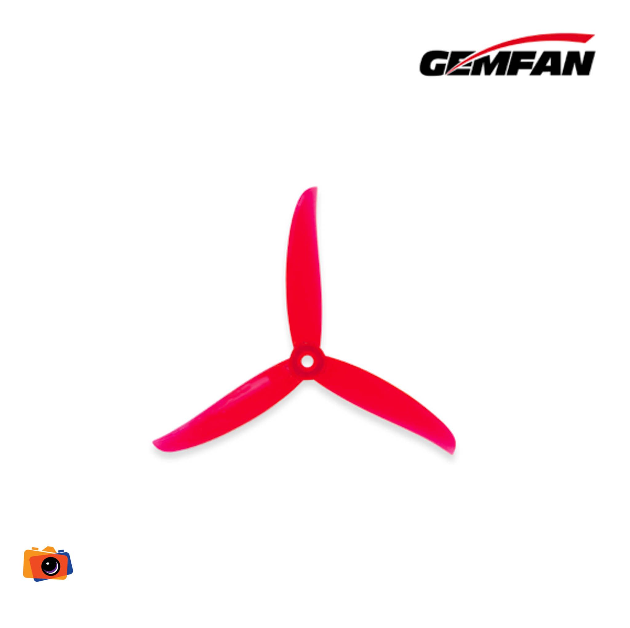 Gemfan VANOVER 5136 PC 3 Blade Props - Neon Yellow | Chính hãng - mặt sau và phụ kiện đi kèm