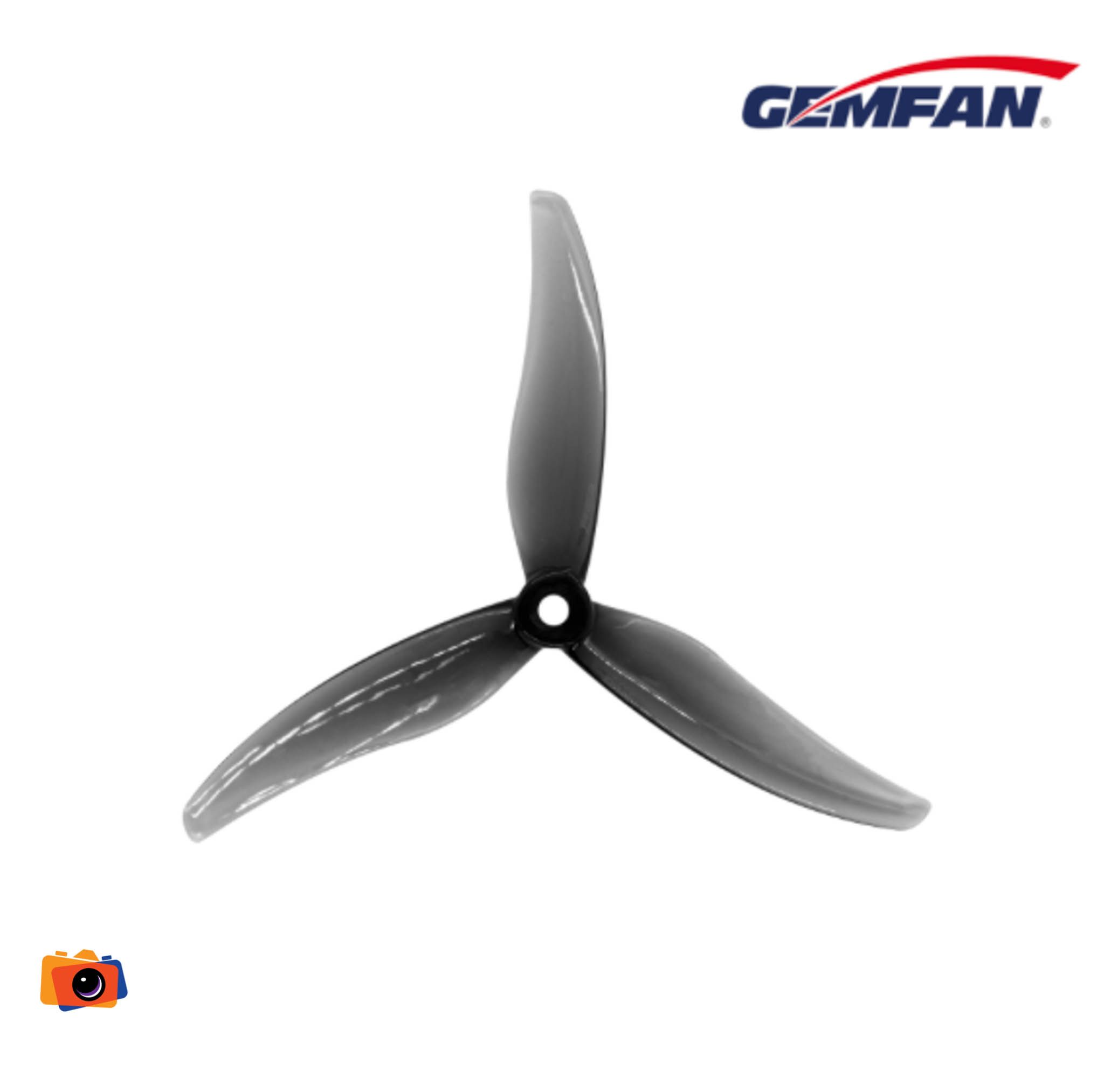 Gemfan 5536 Hurricane PC 3 Blade - Clear Blue