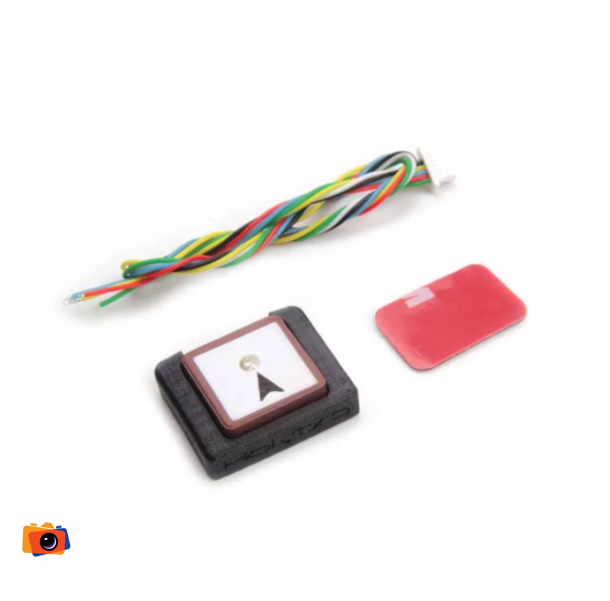 Holybro Nano Ublox M8 5883 GPS Module | Chính hãng | Chất lượng c - mặt sau và phụ kiện đi kèm