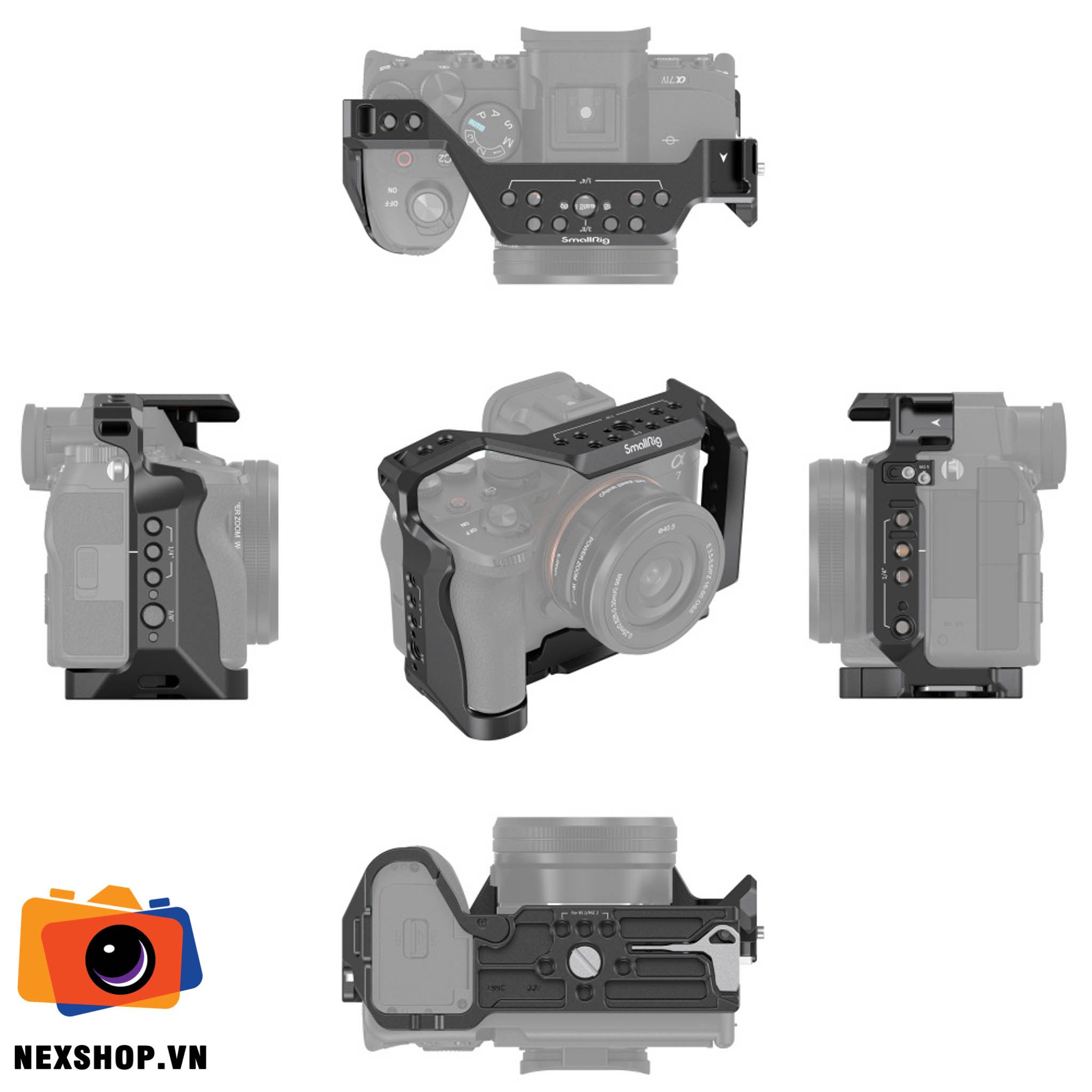Cage 3667B cho Sony A7IV | Thiết kế chắc chắn | Chính hãng - khả năng kết nối thiết bị