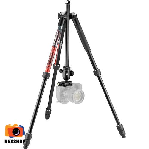 Bộ chân máy ảnh Manfrotto Element ALU Mark II 4S Đỏ