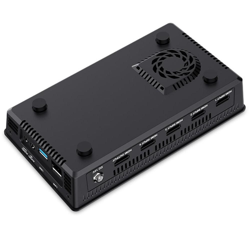 Thiết Bị Livestream Feelworld Livepro L2 | Chính Hãng - mặt sau và phụ kiện đi kèm