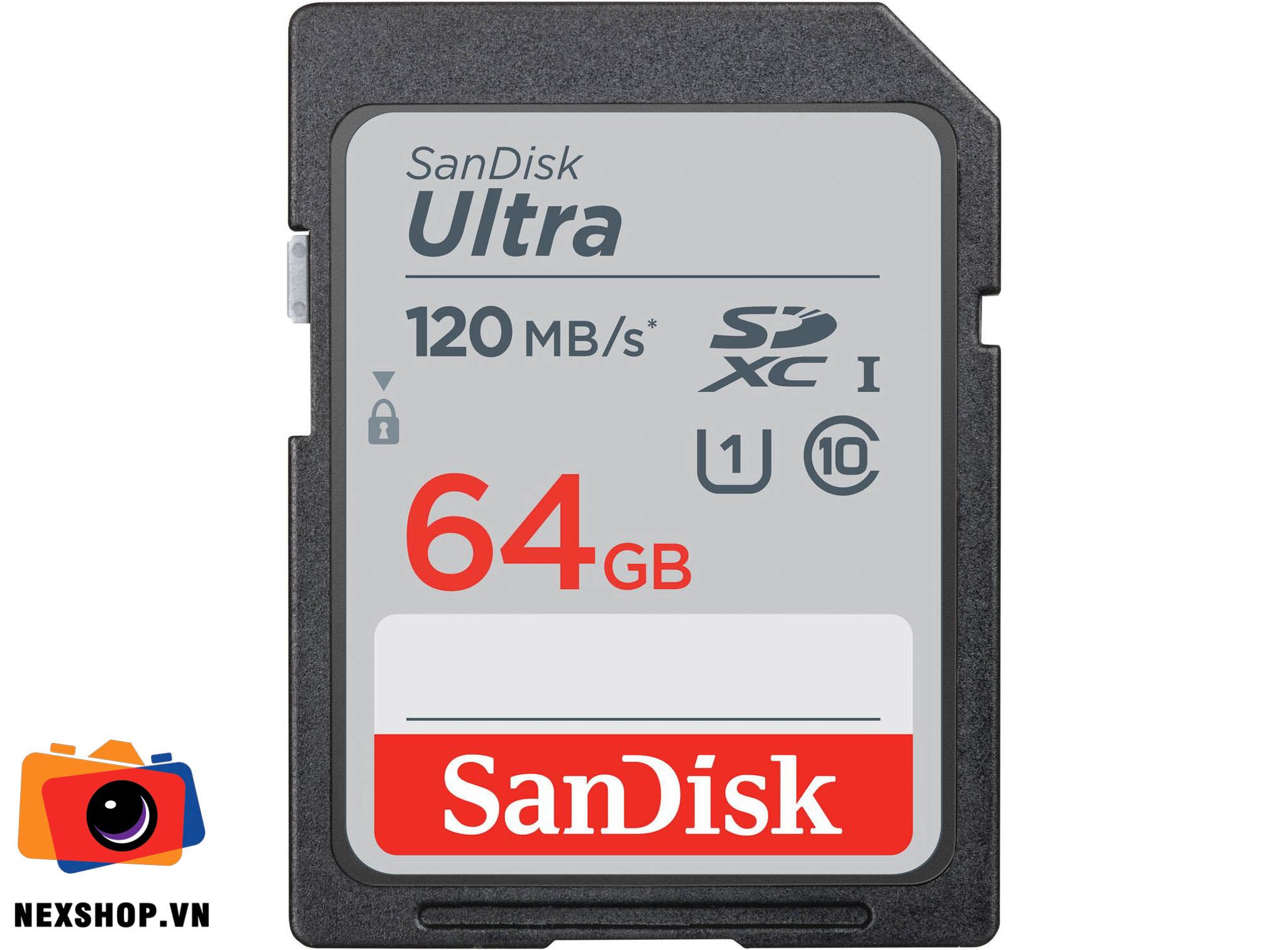 Thẻ nhớ SanDisk Ultra SDXC 64GB 120MB/s | Chính hãng