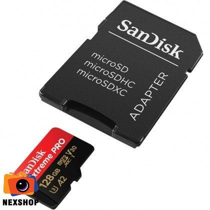 Thẻ nhớ SanDisk 128GB 200Mb/s A2 Extreme PRO microSD UHS-I Chính hãng