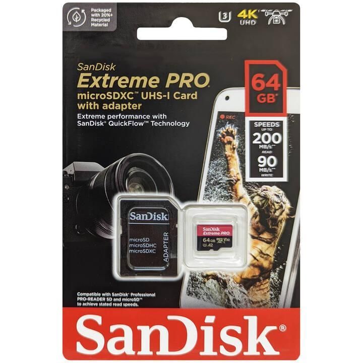 Thẻ nhớ SanDisk 64GB 200Mb/s A2 Extreme PRO microSD UHS-I Chính hãng