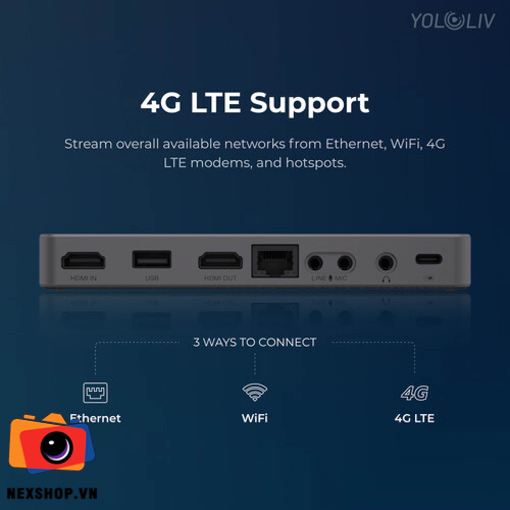 Thiết bị Livestream YoloLiv Yolobox Mini | Hàng chính hãng