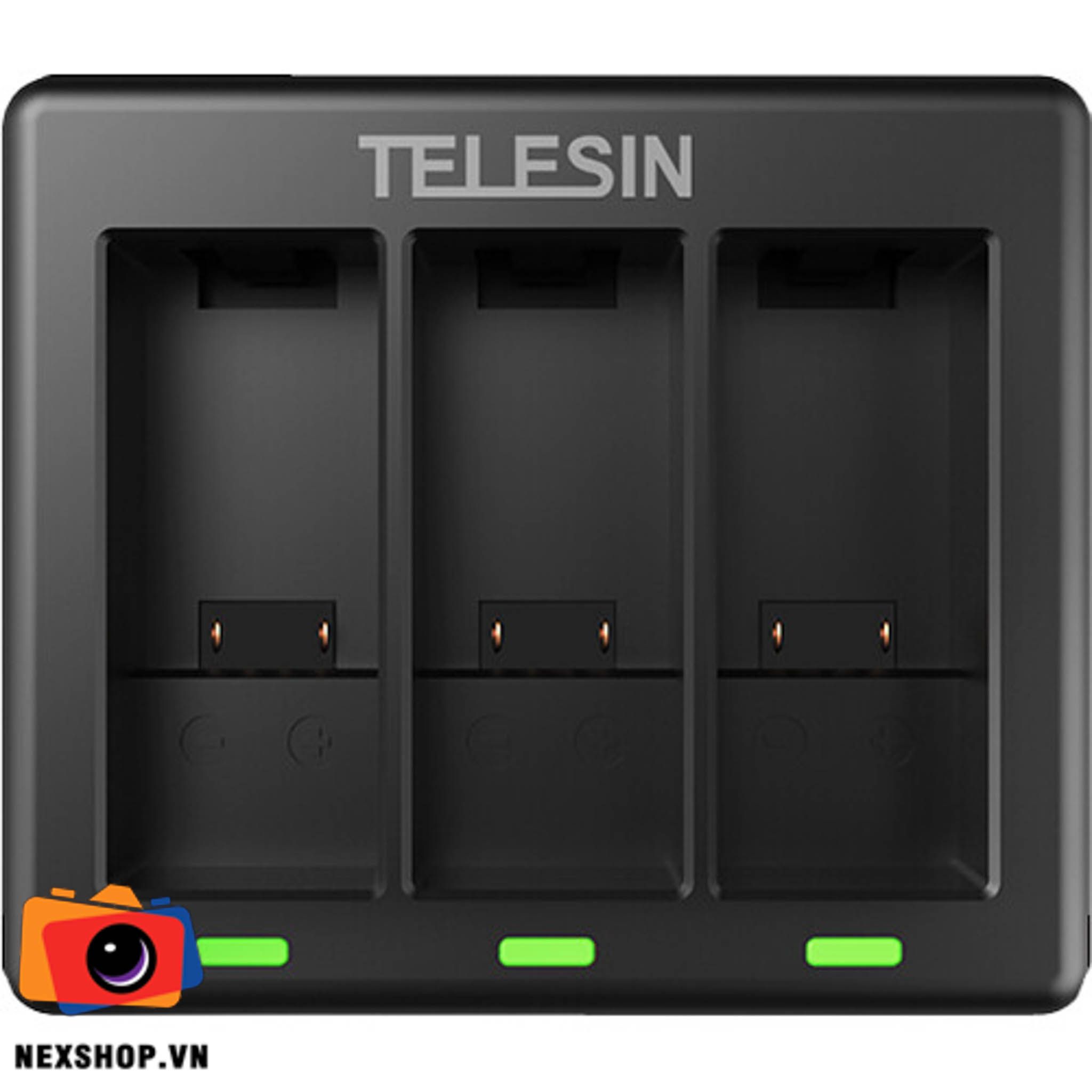 Bộ sạc 3 pin cho GoPro Hero 10/9 | Chính hãng Telesin