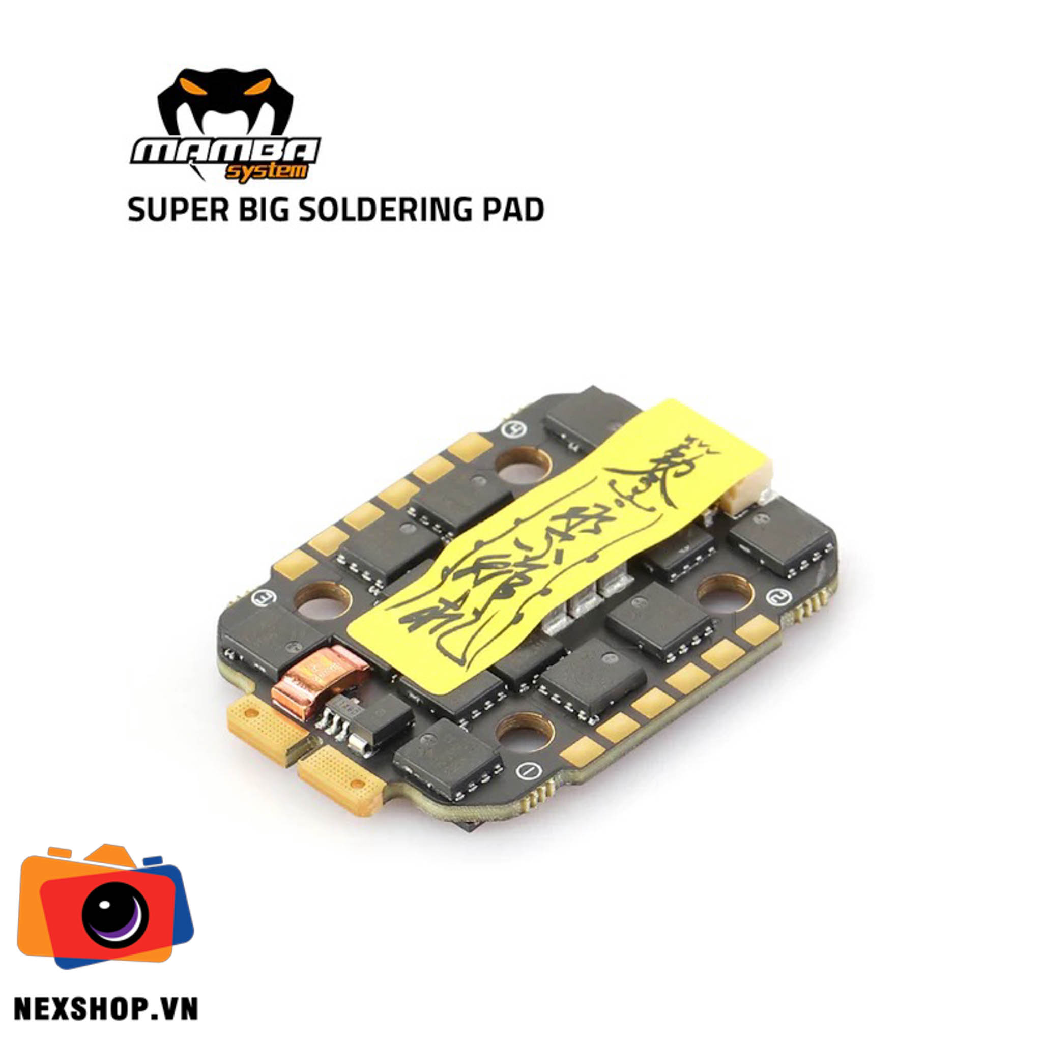 Mamba F65_128K MINI BLHeli 32 4IN1 ESC 65A 6S | Chính hãng - mặt sau và phụ kiện đi kèm
