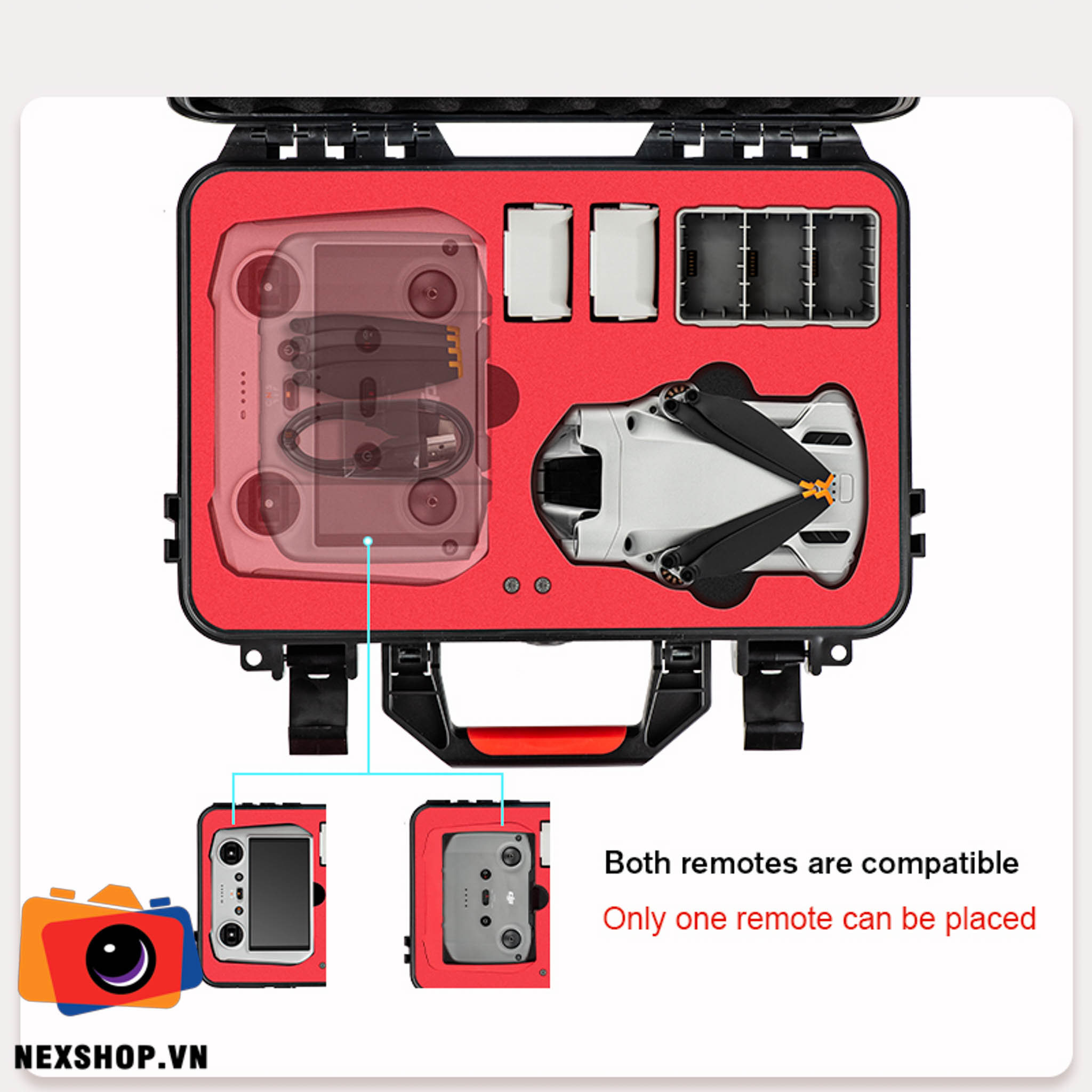 Valy bảo vệ DJI Mini 3 Pro | Chính hãng tại StartRC - cấu hình hộp sạc