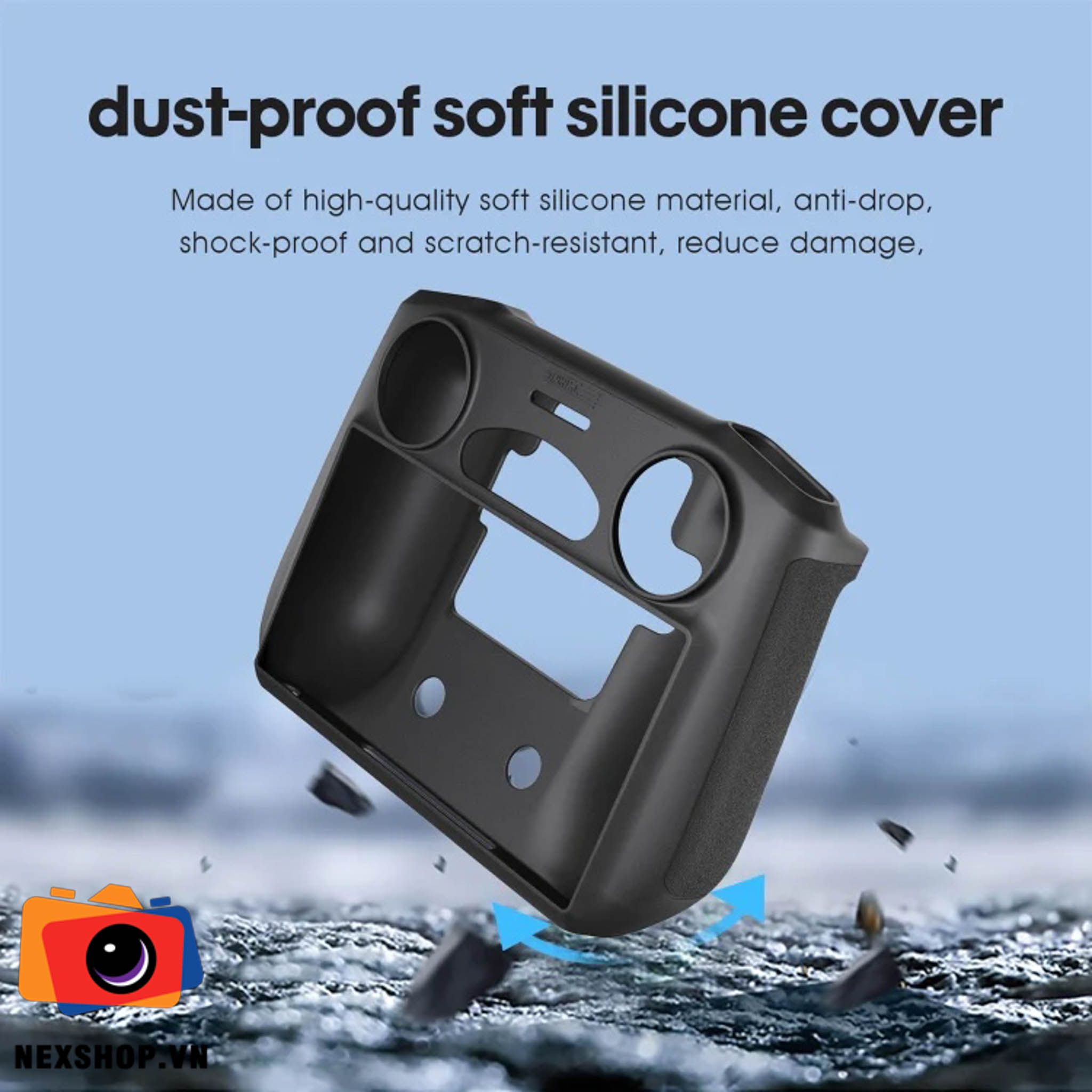 Bao Silicon Tay DJI RC | Màu Đen | STARTRC | Chính hãng - khả năng kết nối thiết bị