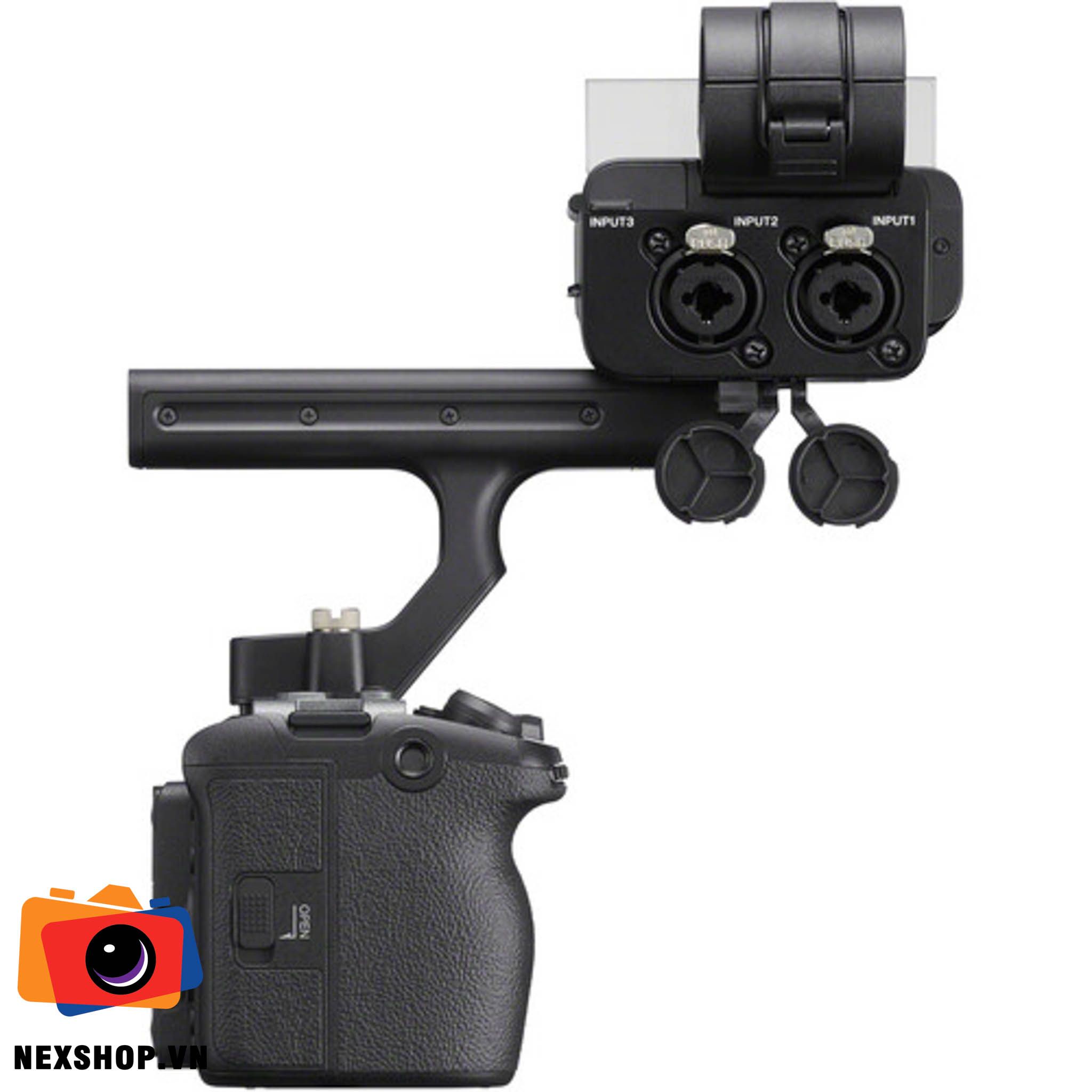 Máy quay phim Sony FX30 Chính hãng (Body) | Cảm biến Full-Frame - mặt sau và phụ kiện đi kèm