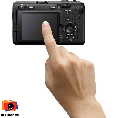 Máy quay Sony FX30 kèm Combo tay cầm XLR | Chính hãng - mặt sau và phụ kiện đi kèm