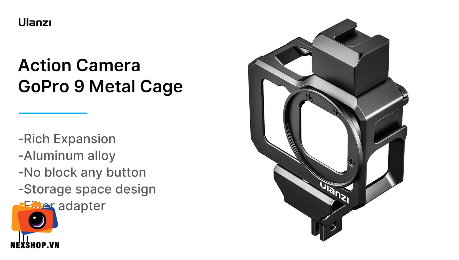 Ulanzi G9-5 Metal Cage For GoPro Hero 9/10/11