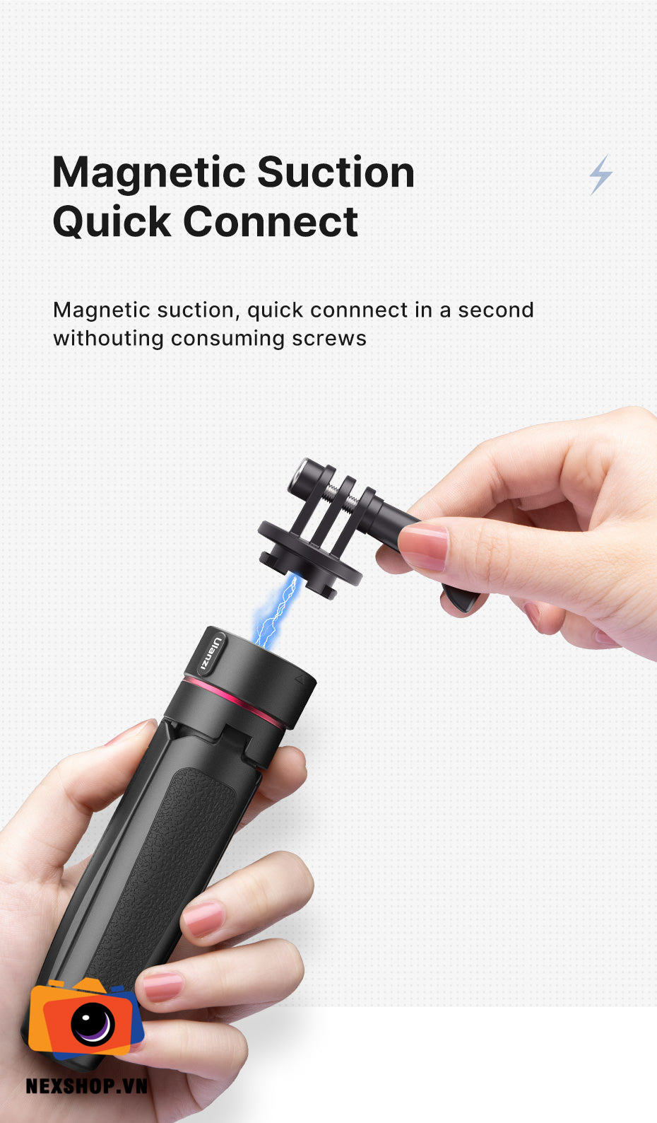 Ulanzi Go-Quick Tripod QR | Tripod Chụp Ảnh Chuyên Nghiệp | Chính - cấu hình hộp sạc
